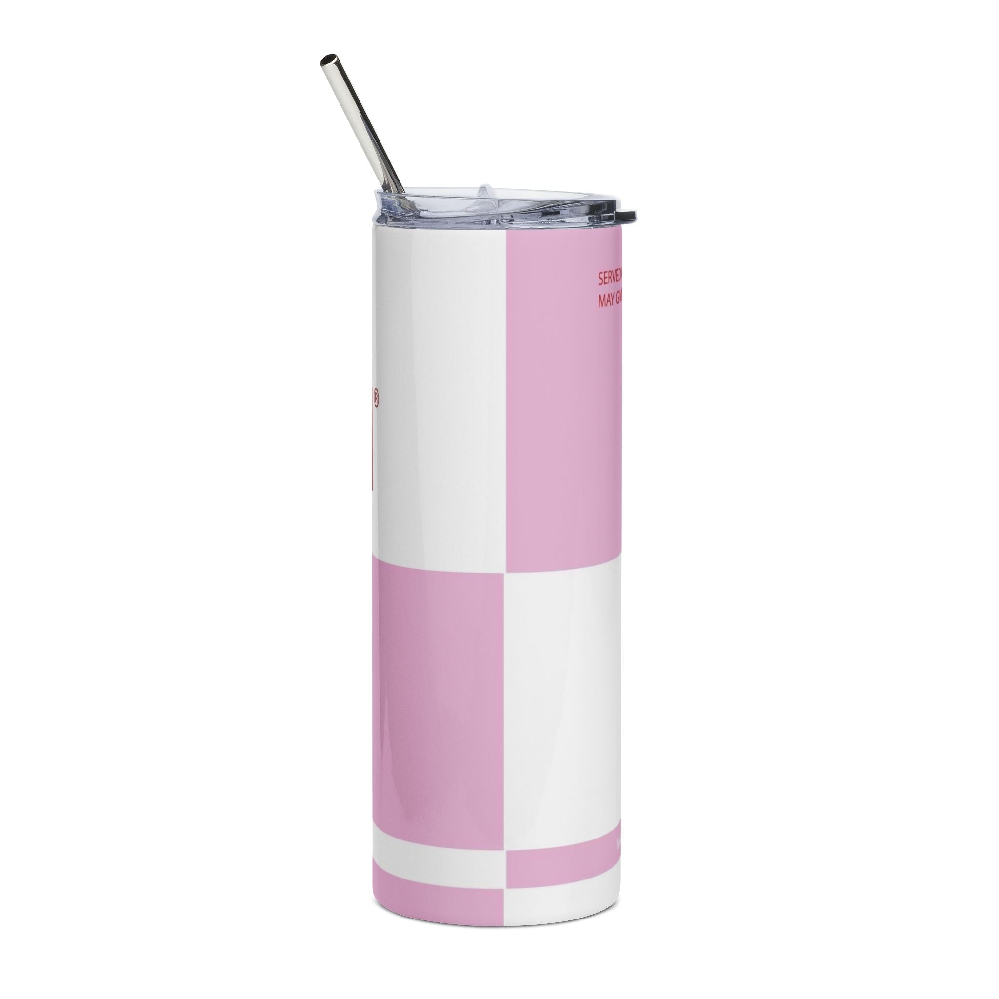 Glitter Red Bull Pink Energy Drink Logo Tumbler | 20oz Stainless Steel