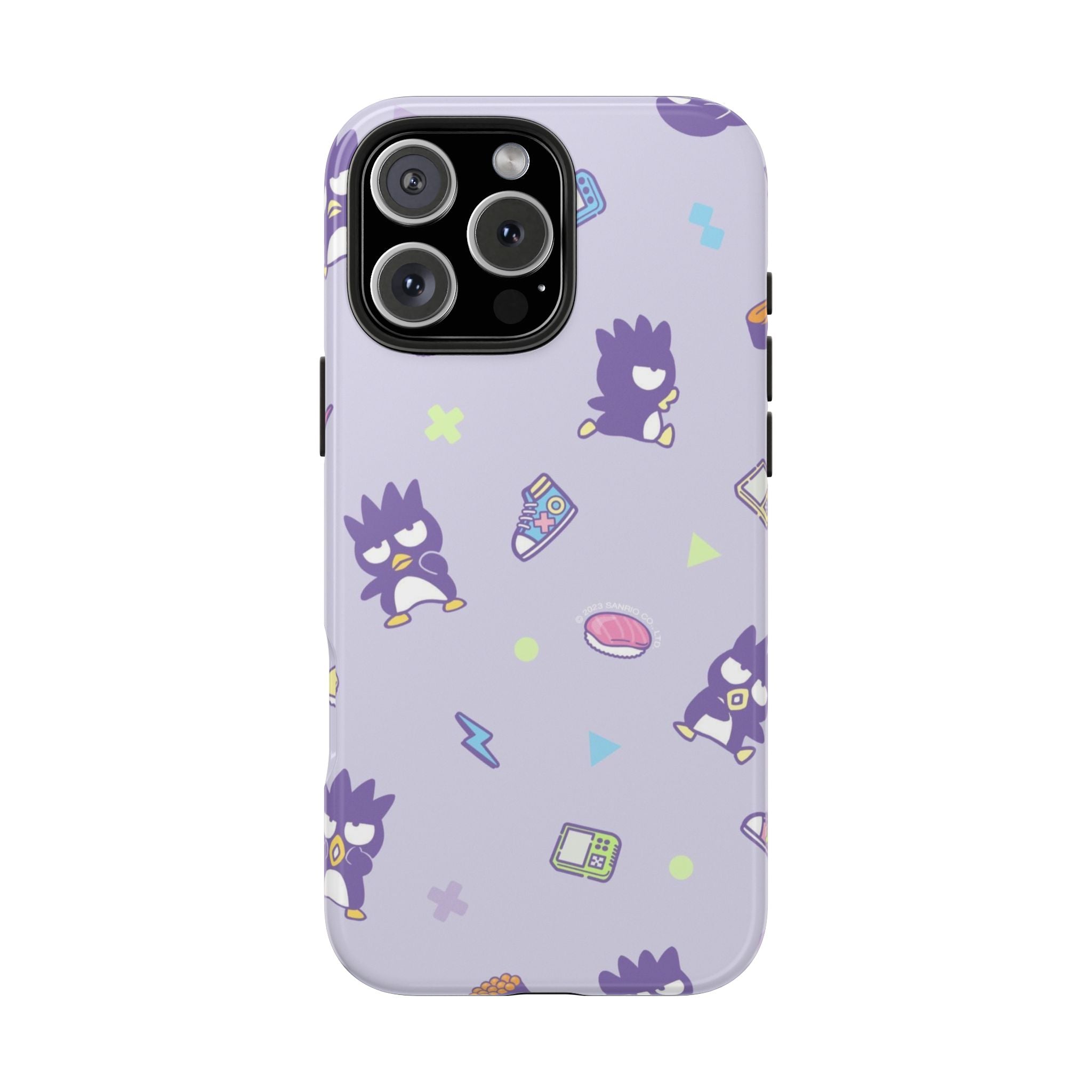 Badtz-maru Sanrio Kawaii Cute Purple Retro Penguin Pattern Phone Case | Cute Kawaii Tech Icons