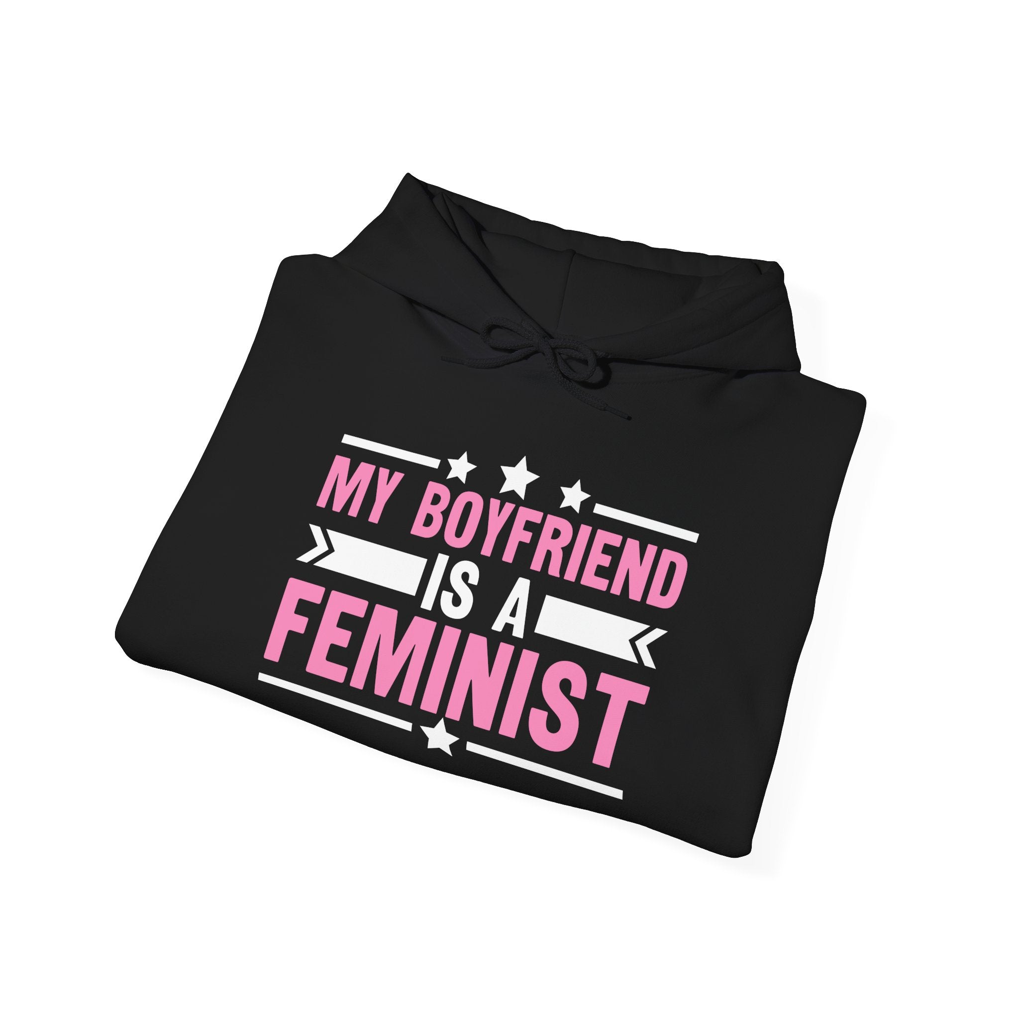 My Boyfriend Is A Feminist Hoodie | Feminist Feminism Pro Choice Support WomenTypography Pullover