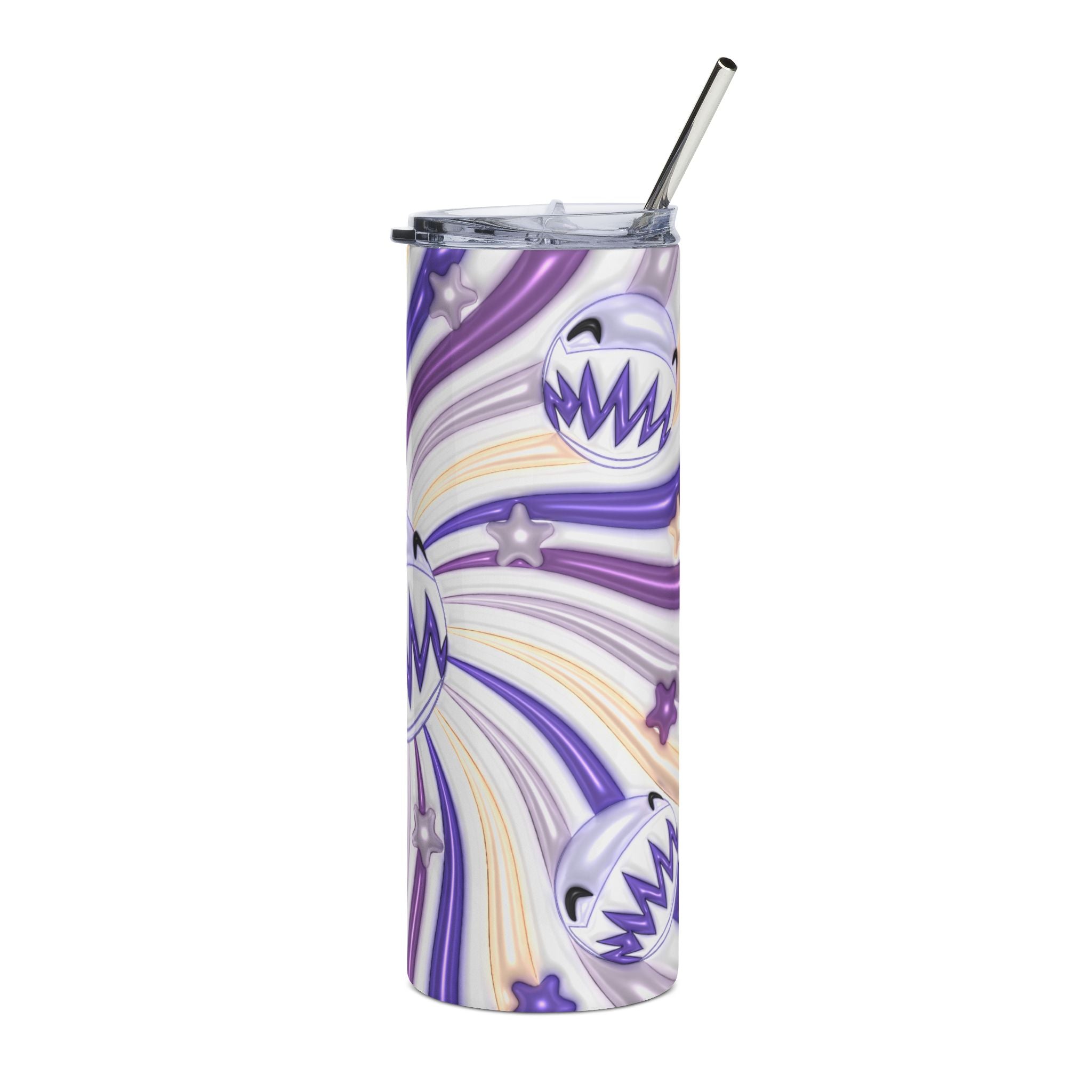 Bubble The Amazing Digital Circus Purple Swirl Monster face 20oz Tumbler | Stainless Steel Travel Cup