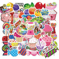 50 Colorful Candy Graffiti Stickers