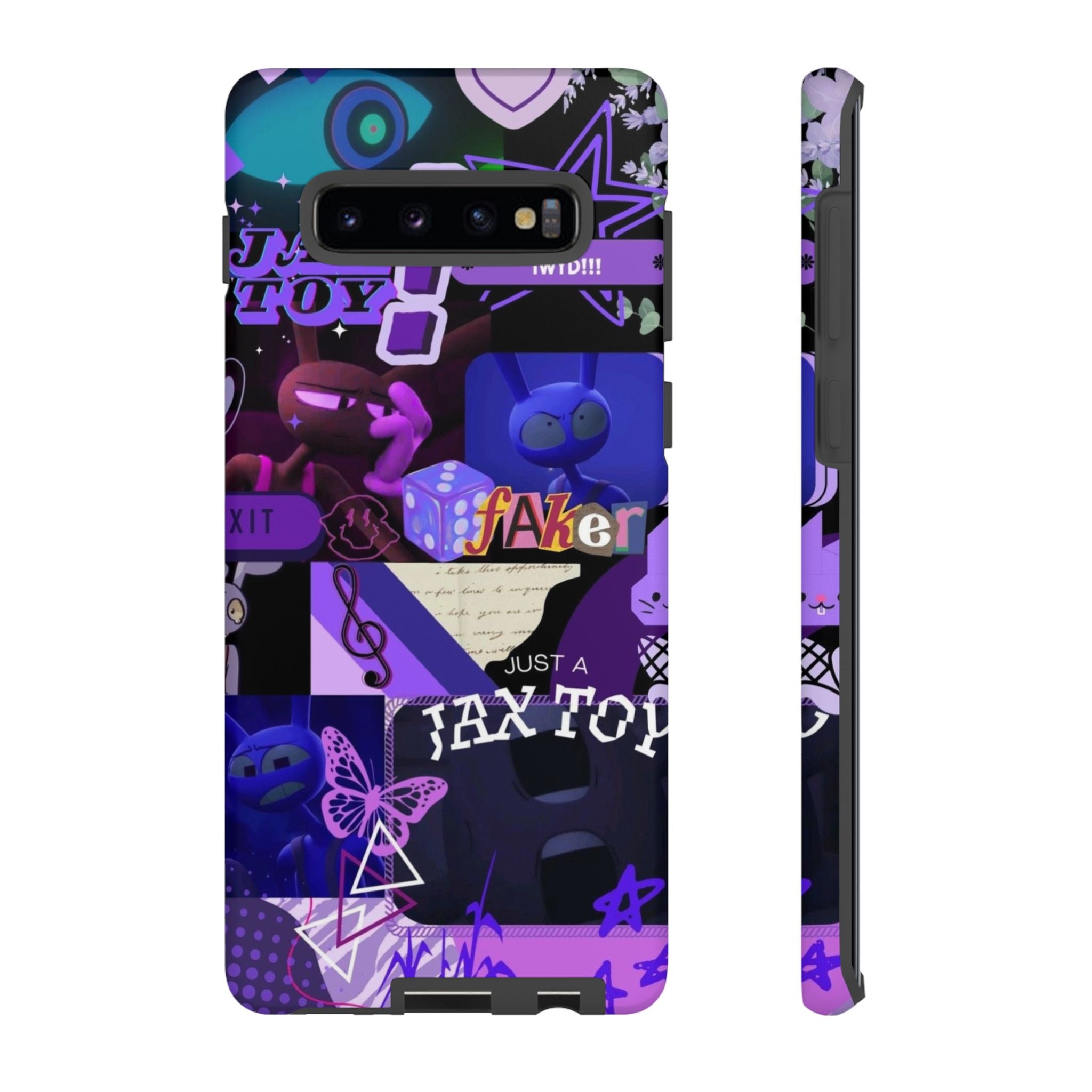 Jax The Amazing Digital Circus Purple Grunge Collage Phone Case | Tough Cases