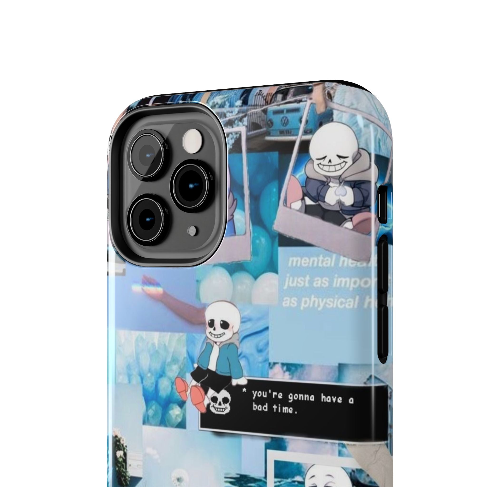 Undertale Sans Character Collage Tough Phone Case | Blue Aesthetic, Undertale-inspired
