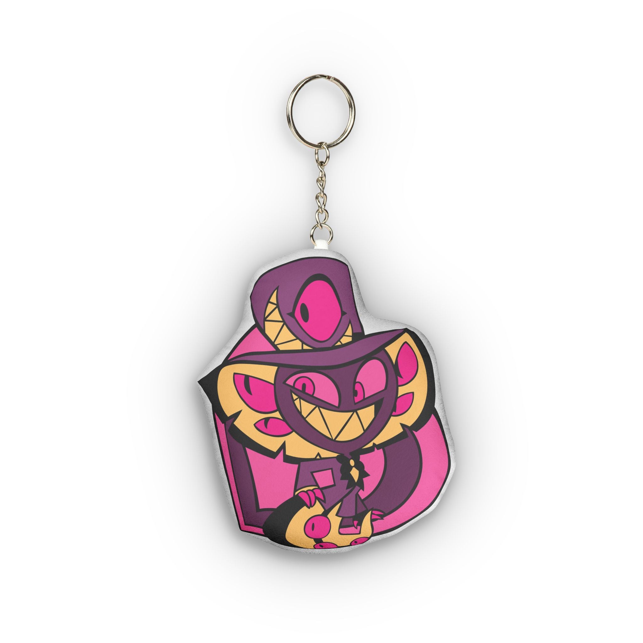 Hazbin Hotel Sir Pentious Grinning Snake Witch custom shape mini plush keychain | kawaii pink charm