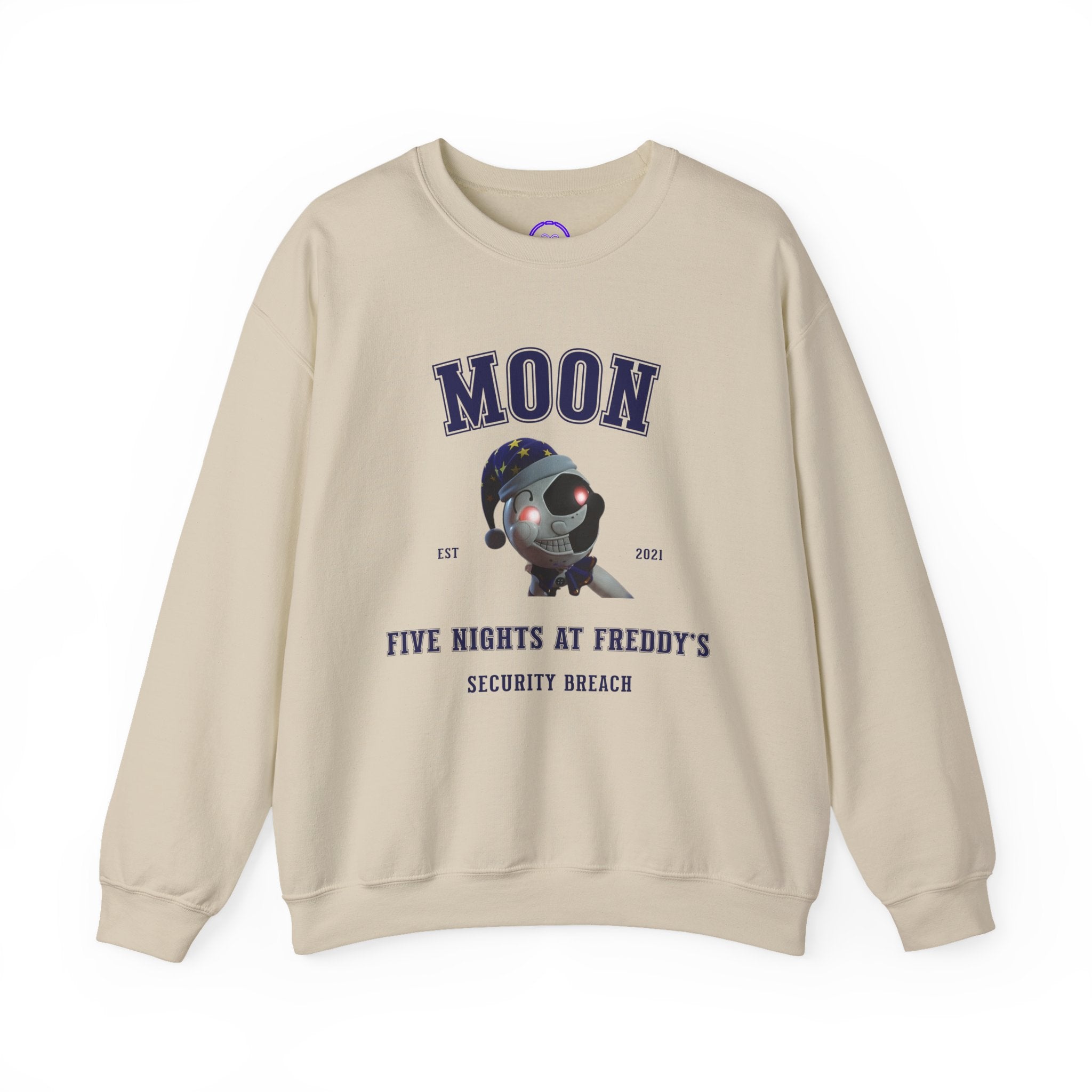 FNAF Security Breach 5NAF Moon Astronaut Five Nights at Freddy's Crewneck Sweatshirt
