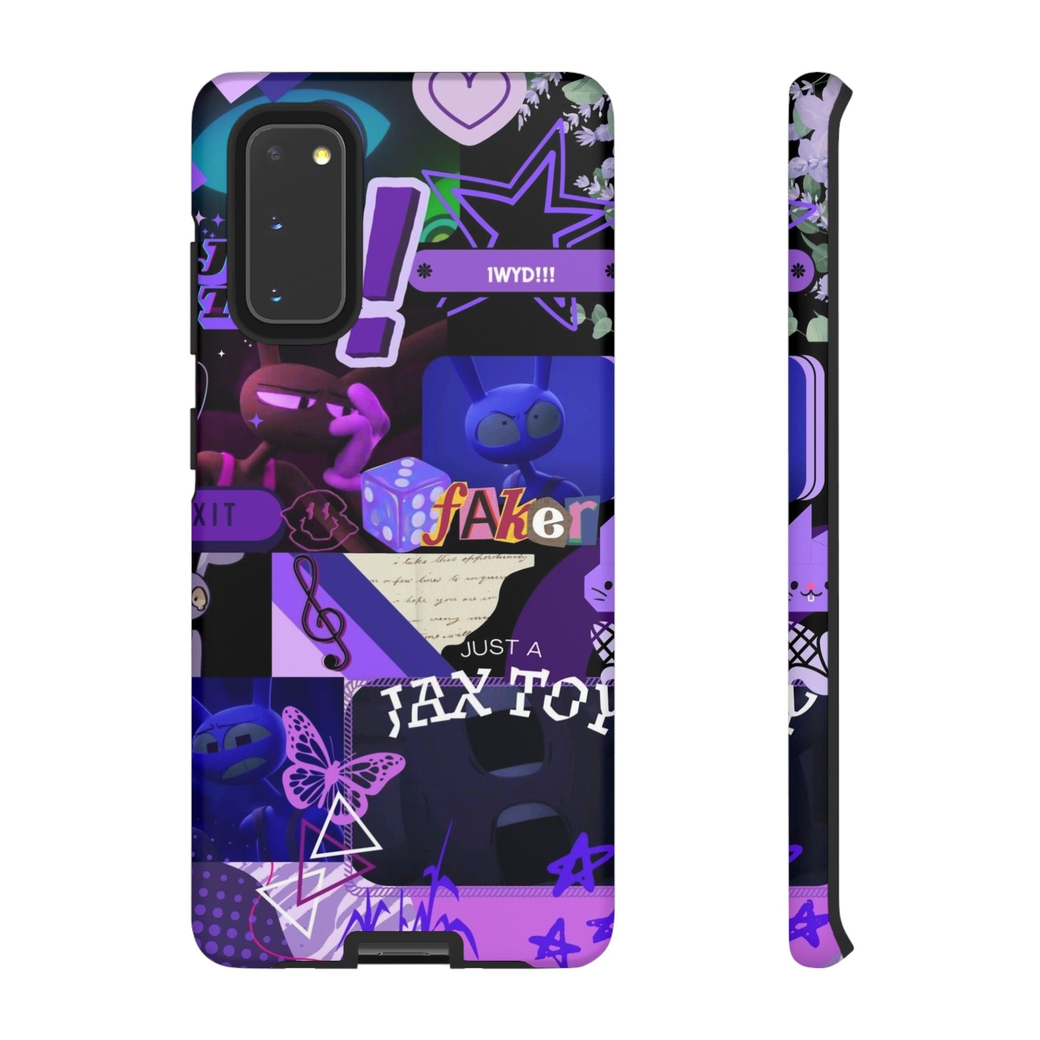 Jax The Amazing Digital Circus Purple Grunge Collage Phone Case | Tough Cases