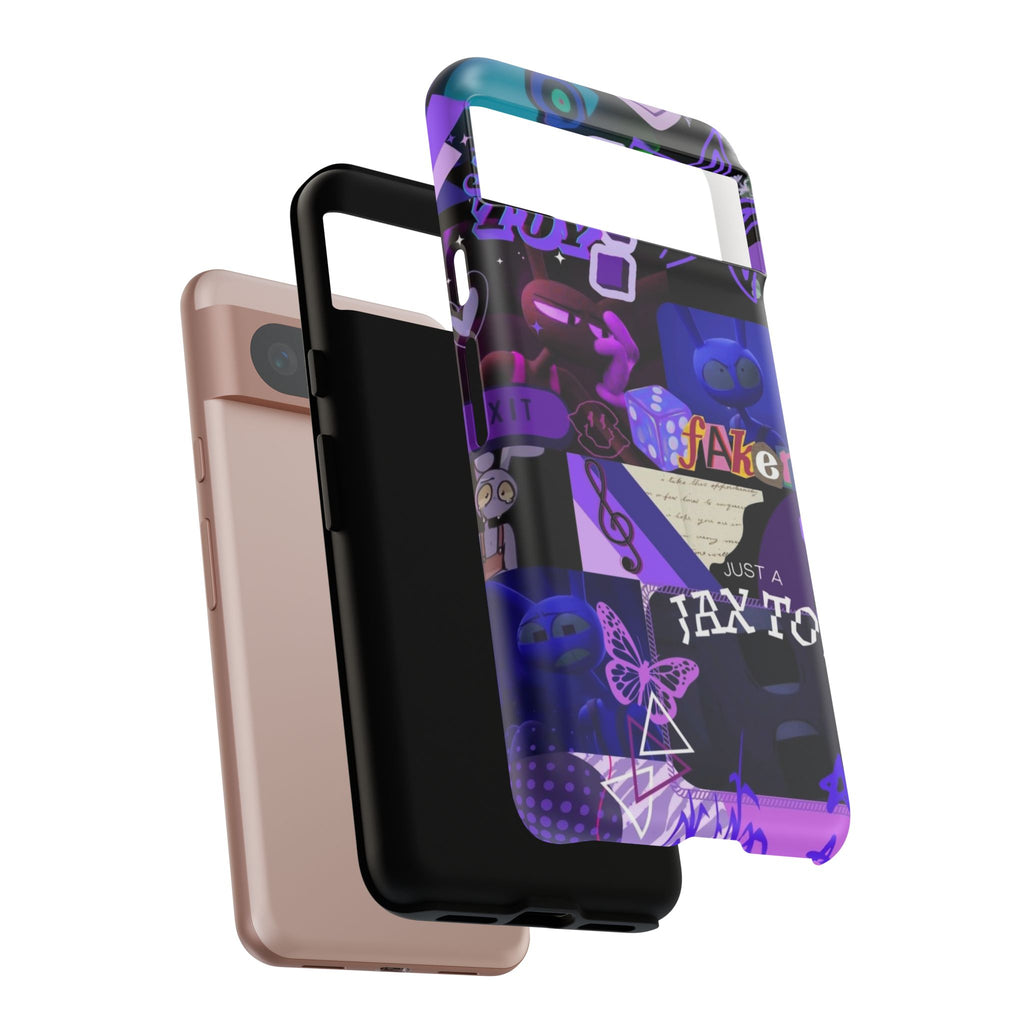 Jax The Amazing Digital Circus Purple Grunge Collage Phone Case | Tough Cases