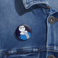 Sans Undertale Smiling Skeleton Character Pin Button | Cartoon Skull Badge