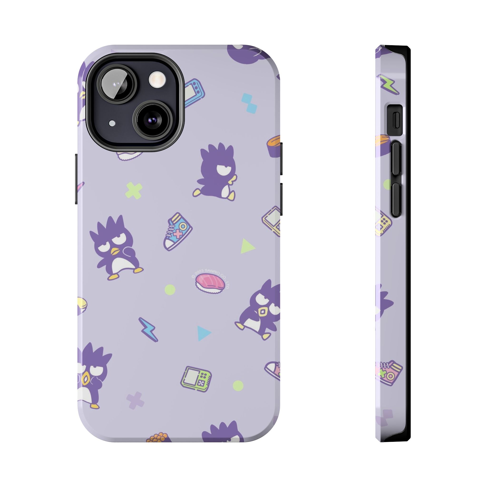 Badtz-maru Sanrio Kawaii Cute Purple Retro Penguin Pattern Phone Case | Cute Kawaii Tech Icons