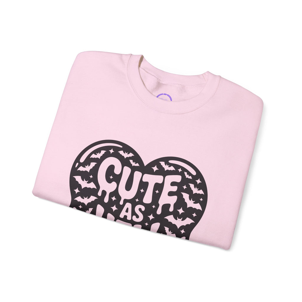 Cute As Hell heart graphic Sweatshirt | gothic drip typography