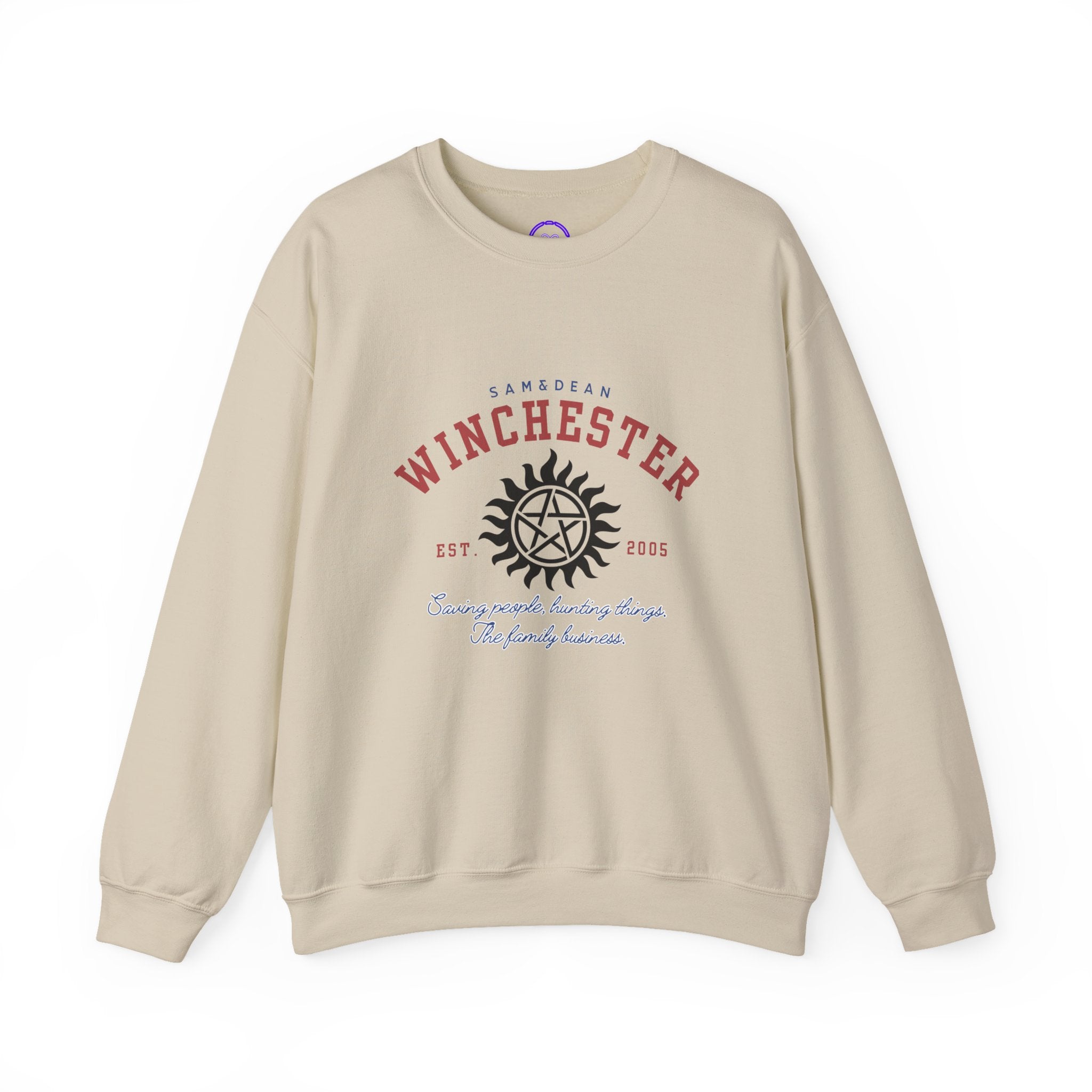 Supernatural Winchester Sigil logo Crewneck Sweatshirt | Supernatural-inspired