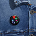 Deltarune Kris and Ralsei Pixel Heart Characters Pin Buttons | 1.25" Round Button Pin