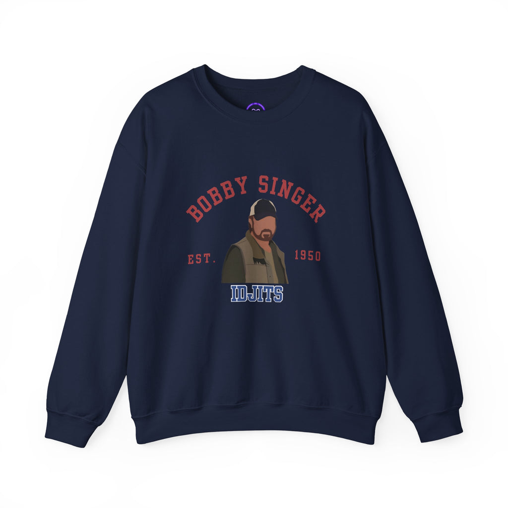 Supernatural Bobby Singer Illustration Crewneck Sweatshirt | Idjits Graphic Sweatshirt