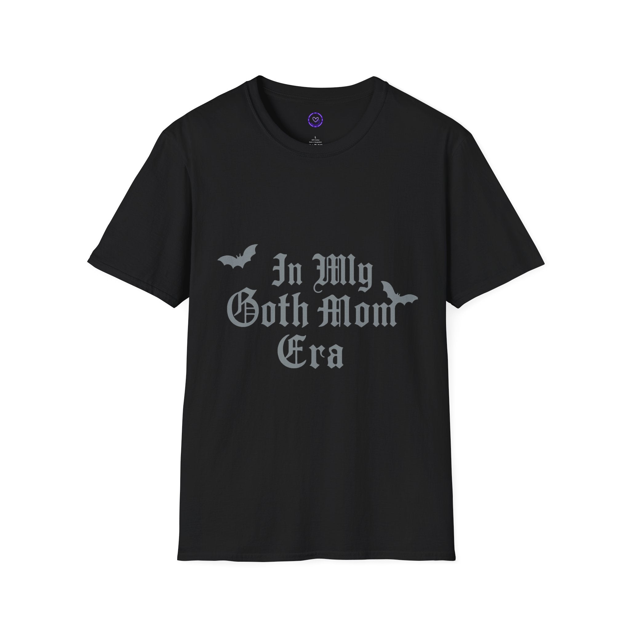 In My Goth Mom Era T-Shirt | Gothic Text with Bats