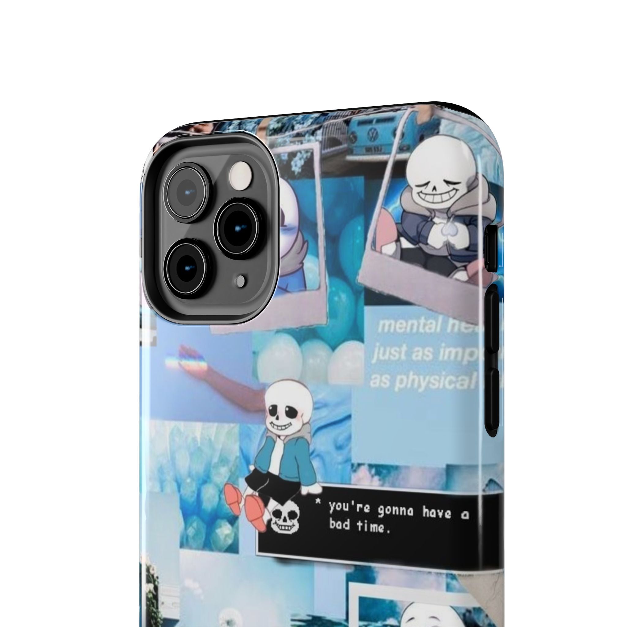 Undertale Sans Character Collage Tough Phone Case | Blue Aesthetic, Undertale-inspired