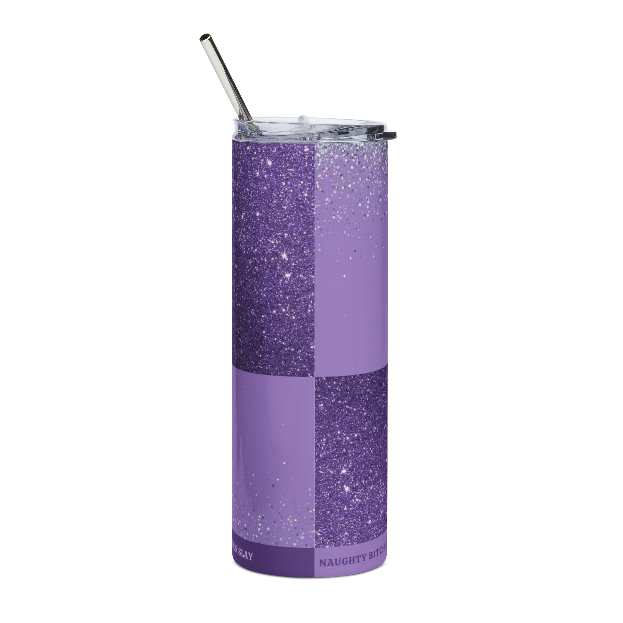 Purple Sparkle Red Bull Logo Tumbler | Stainless Steel 20oz