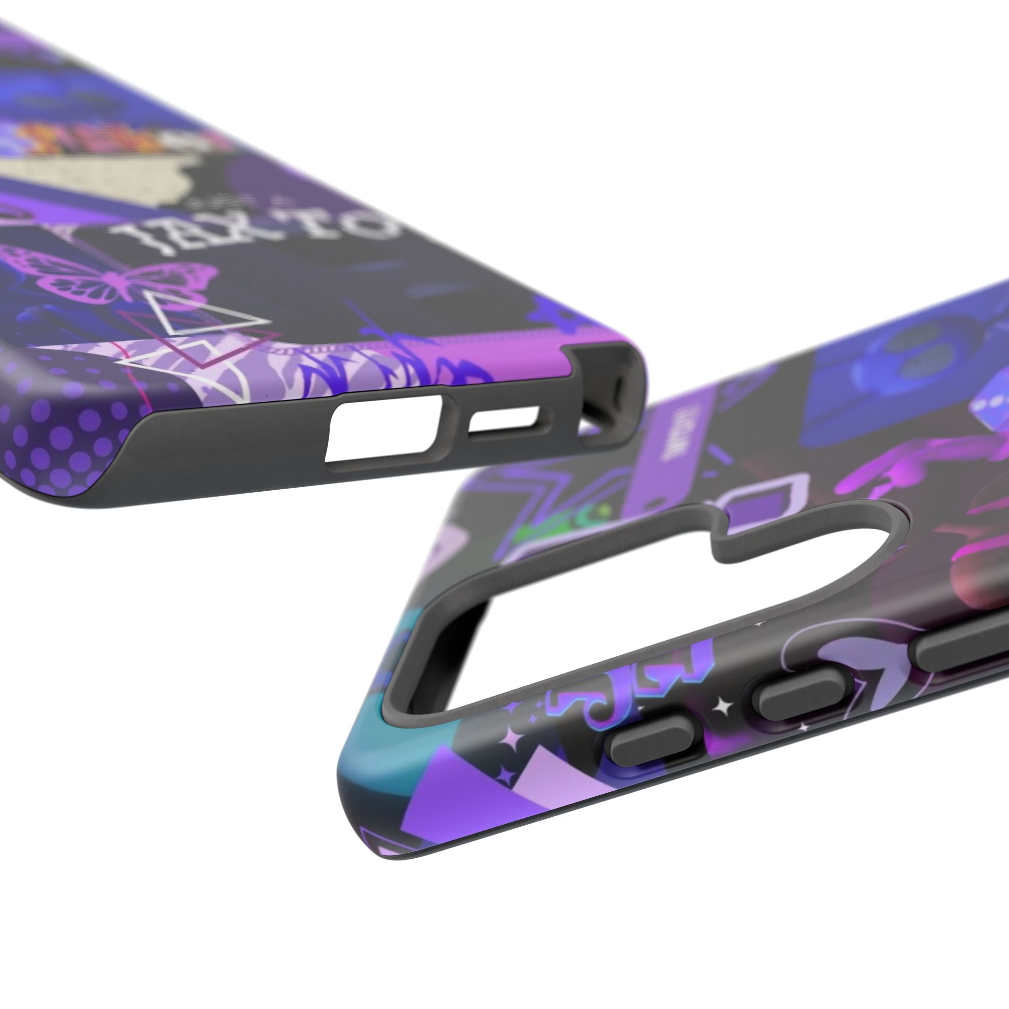 Jax The Amazing Digital Circus Purple Grunge Collage Phone Case | Tough Cases