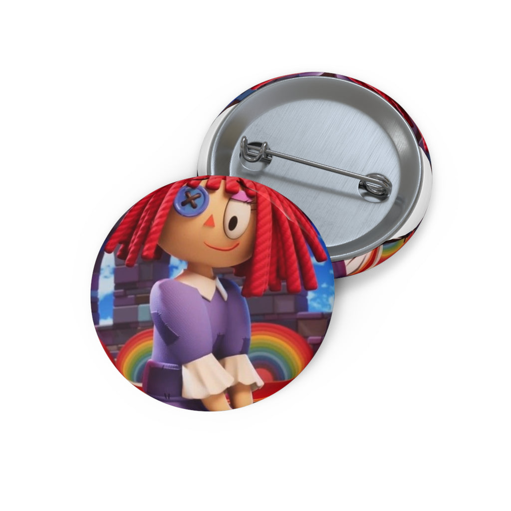 Ragatha The Amazing Digital Circus Rag Doll Character Pin Button