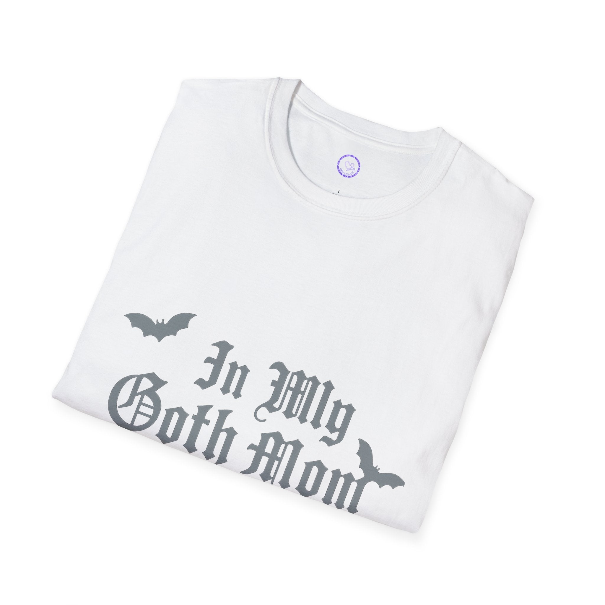 In My Goth Mom Era T-Shirt | Gothic Text with Bats