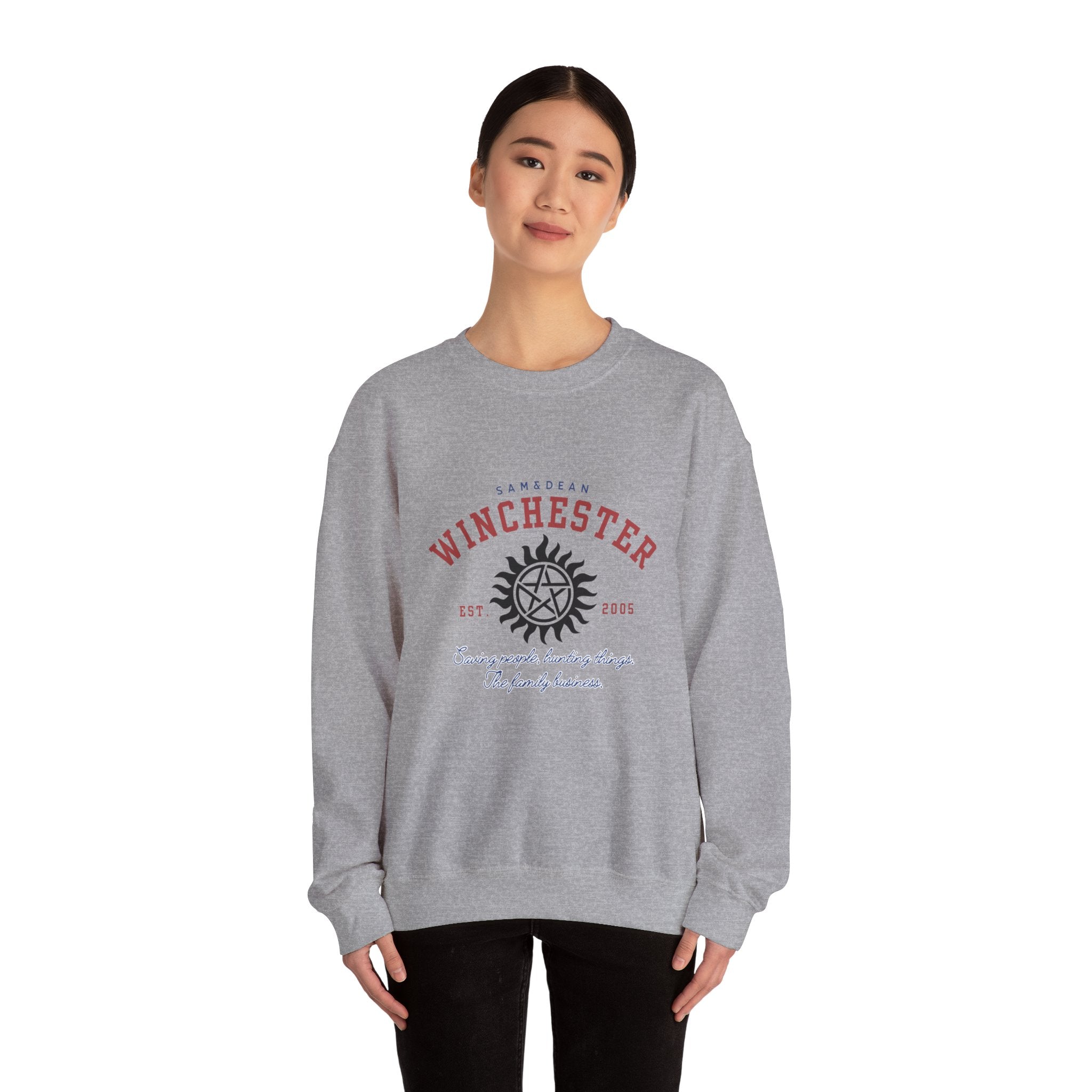 Supernatural Winchester Sigil logo Crewneck Sweatshirt | Supernatural-inspired