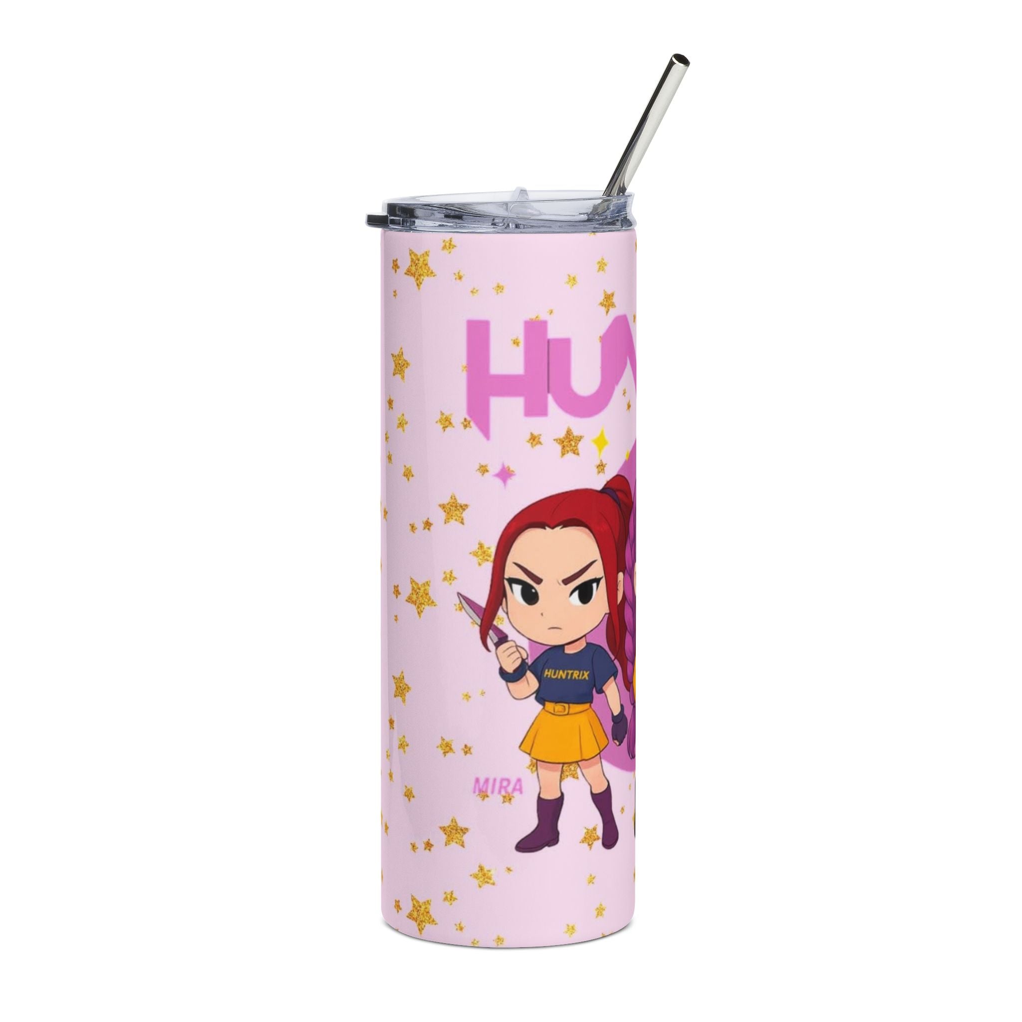 Kpop Demon Hunters Huntrix Anime Girl Squad Characters 20oz Tumbler | Stainless Steel Skinny Cup