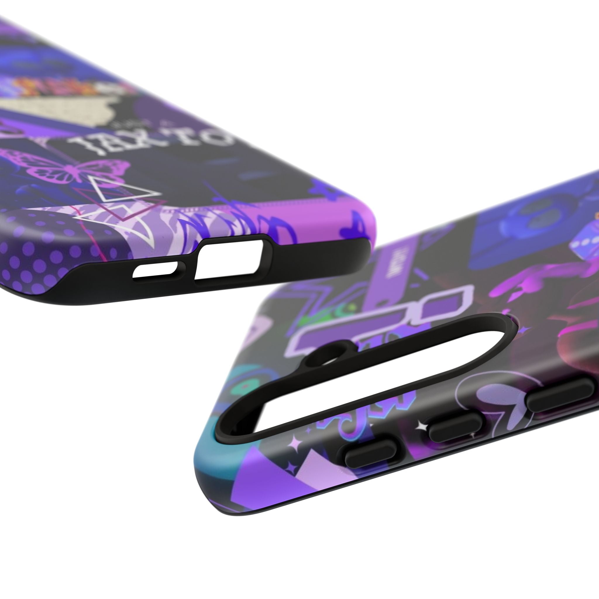 Jax The Amazing Digital Circus Purple Grunge Collage Phone Case | Tough Cases