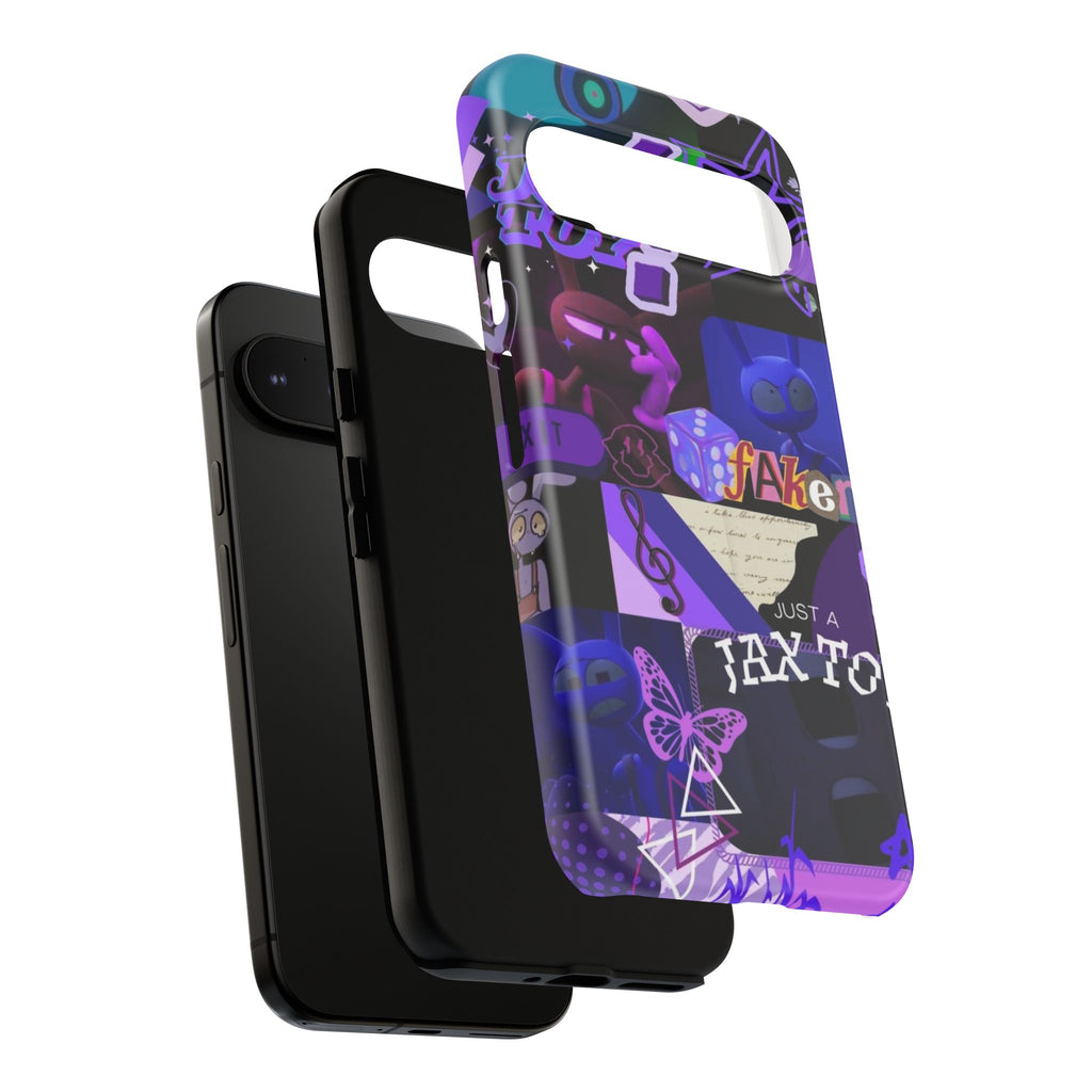 Jax The Amazing Digital Circus Purple Grunge Collage Phone Case | Tough Cases