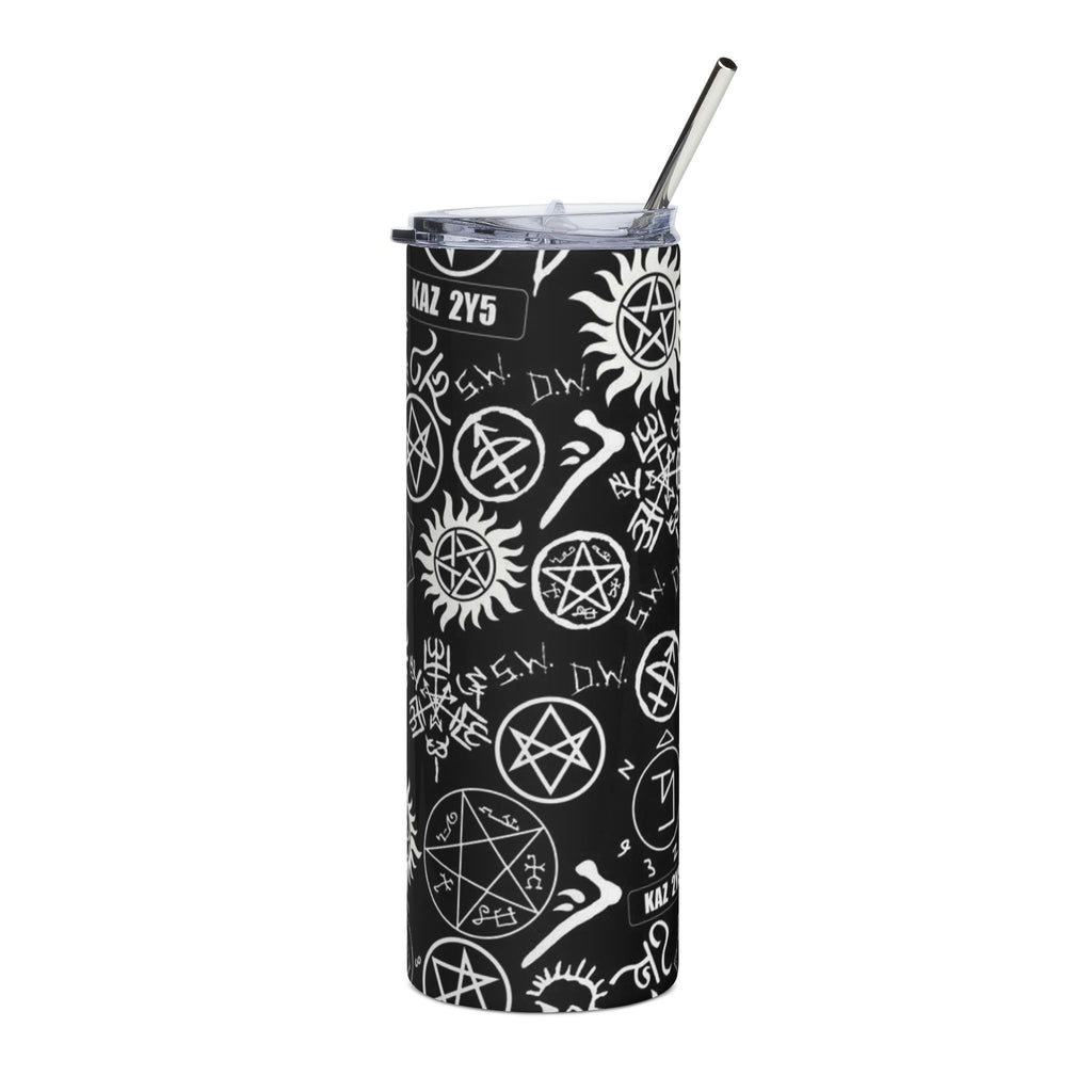 Supernatural Sigils Pattern Tumbler | 20oz Stainless Steel Travel Cup