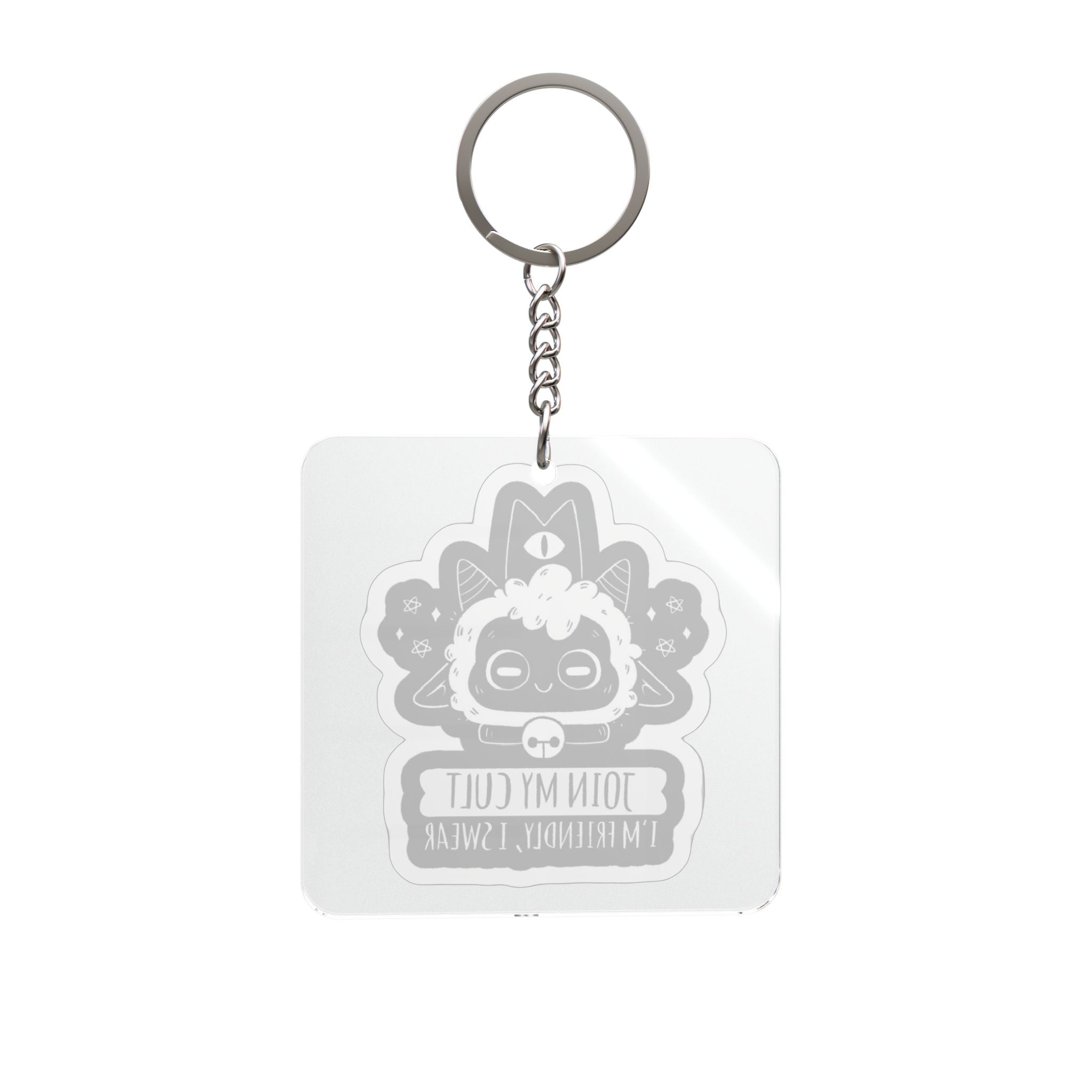 COTL Join My Cult character keychain | Square Keychain