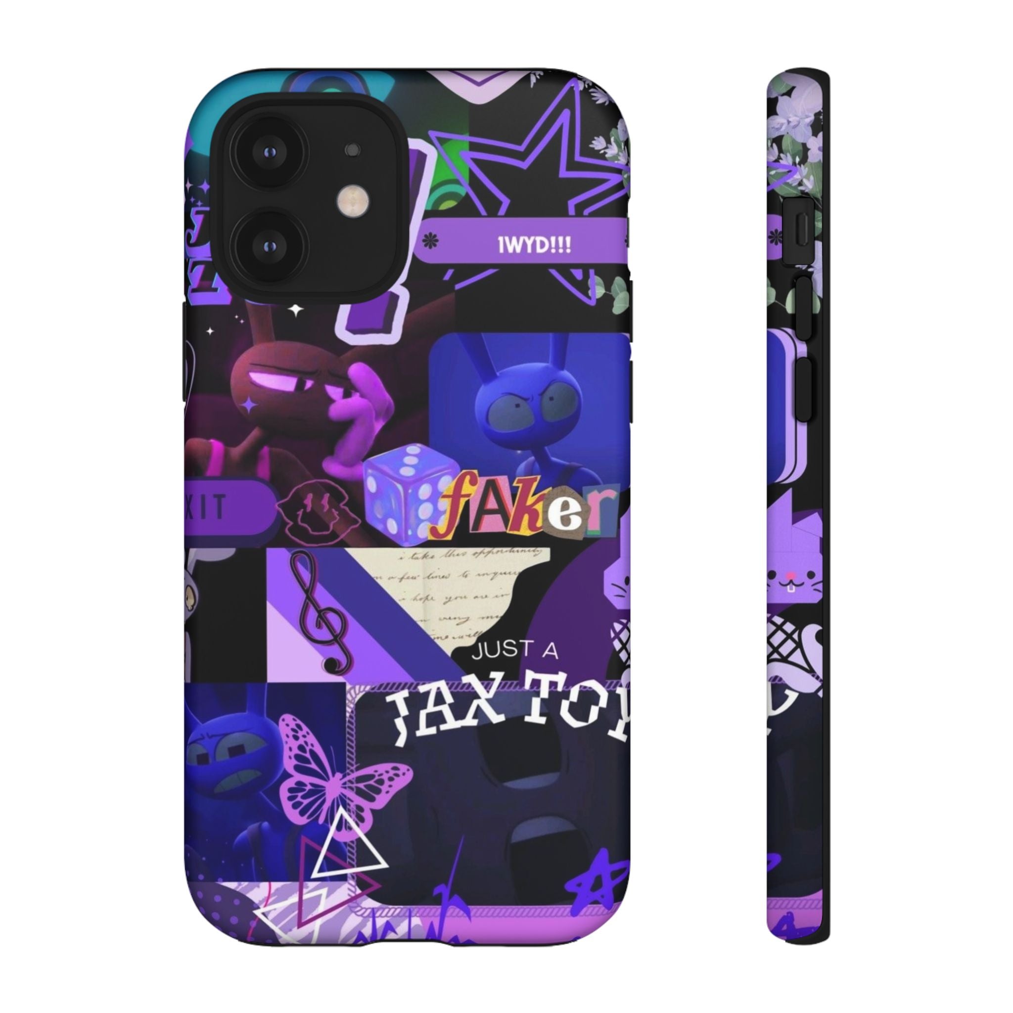 Jax The Amazing Digital Circus Purple Grunge Collage Phone Case | Tough Cases