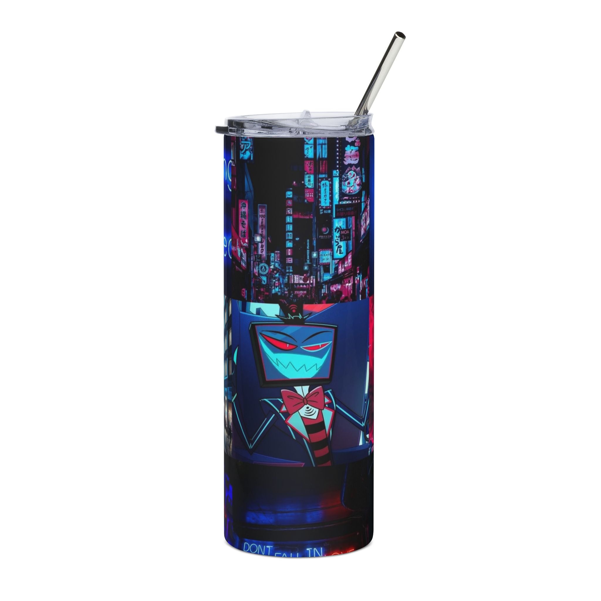 Hazbin Hotel Vox The Vees Cyber Neon City tumbler