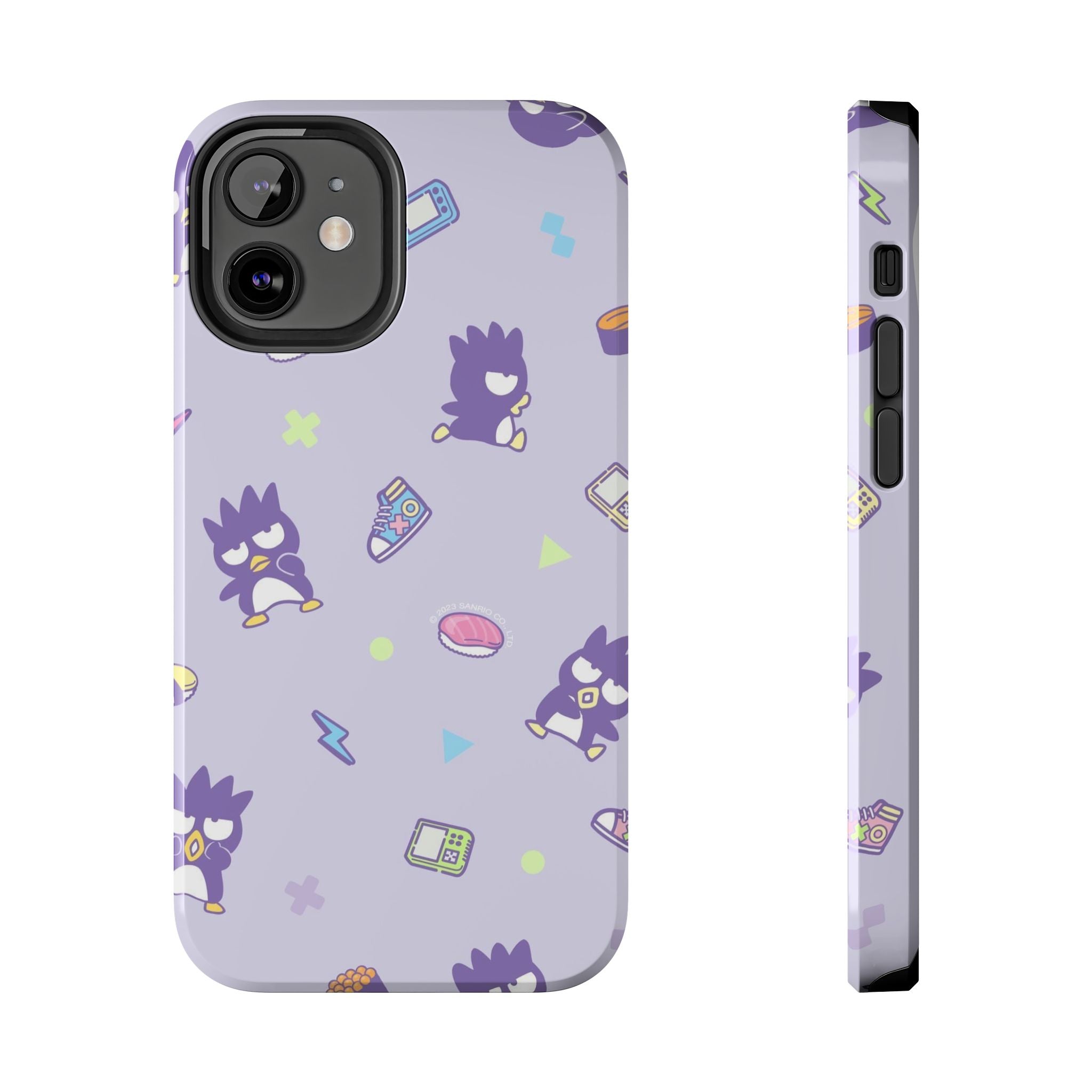 Badtz-maru Sanrio Kawaii Cute Purple Retro Penguin Pattern Phone Case | Cute Kawaii Tech Icons
