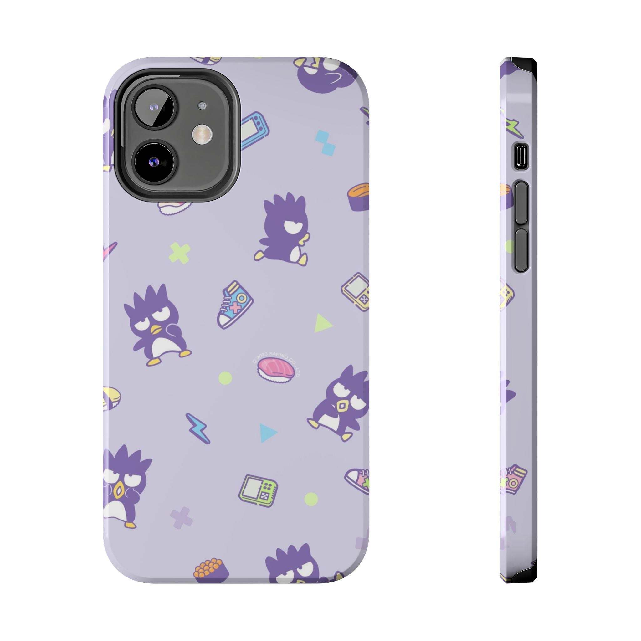 Badtz-maru Sanrio Kawaii Cute Purple Retro Penguin Pattern Phone Case | Cute Kawaii Tech Icons