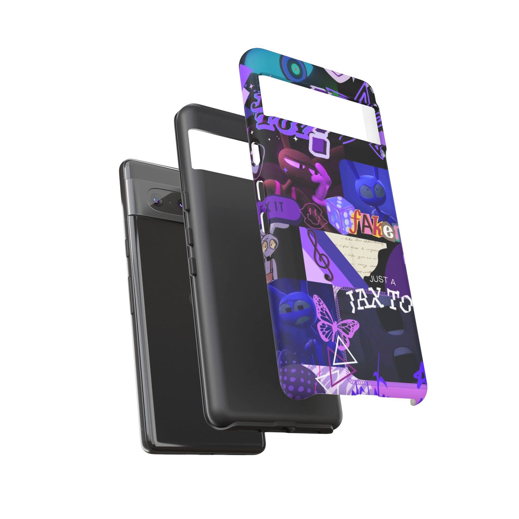 Jax The Amazing Digital Circus Purple Grunge Collage Phone Case | Tough Cases