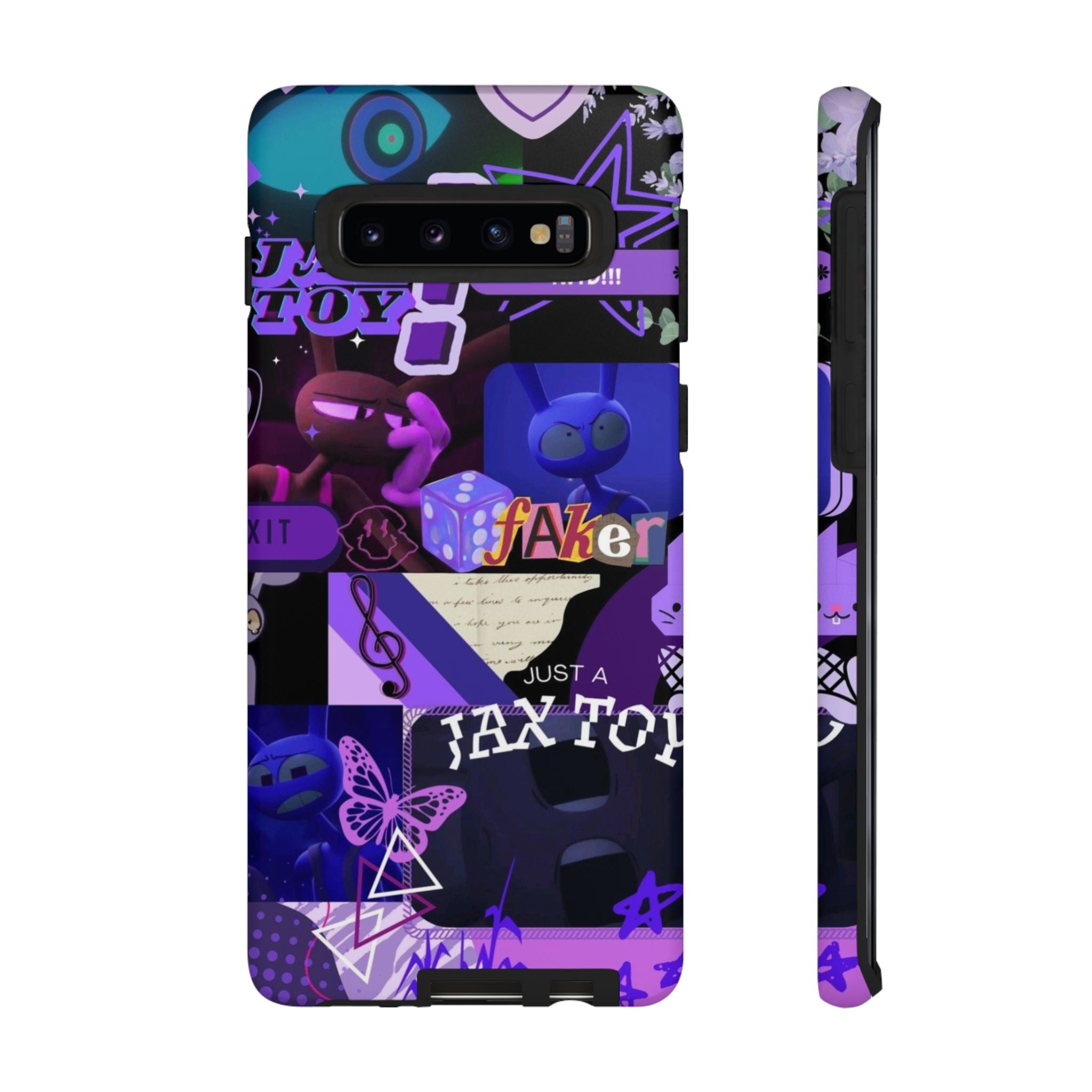 Jax The Amazing Digital Circus Purple Grunge Collage Phone Case | Tough Cases