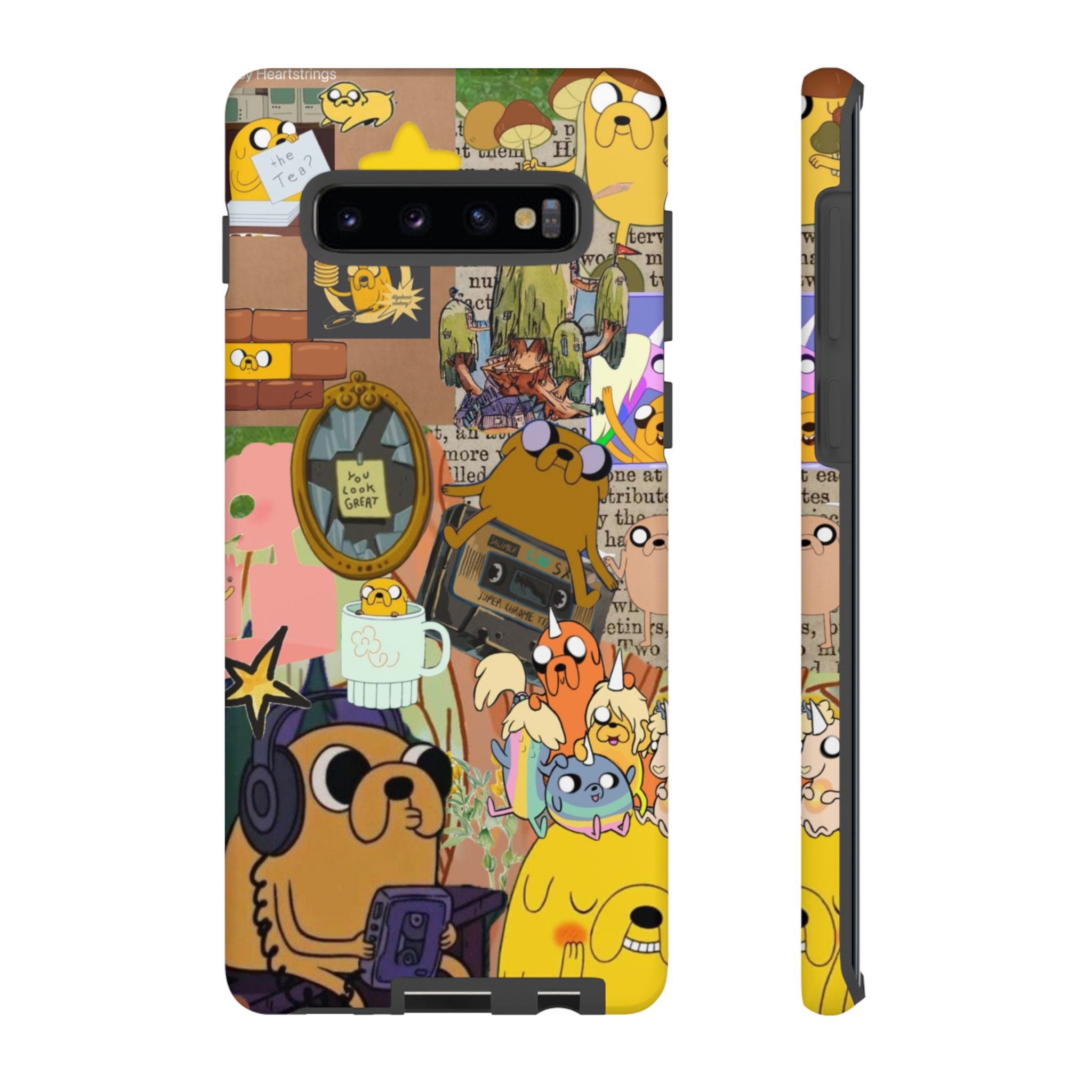 Adventure Time Jake the Dog Cartoon Collage Phone Case | Adventure Dog Character Pattern