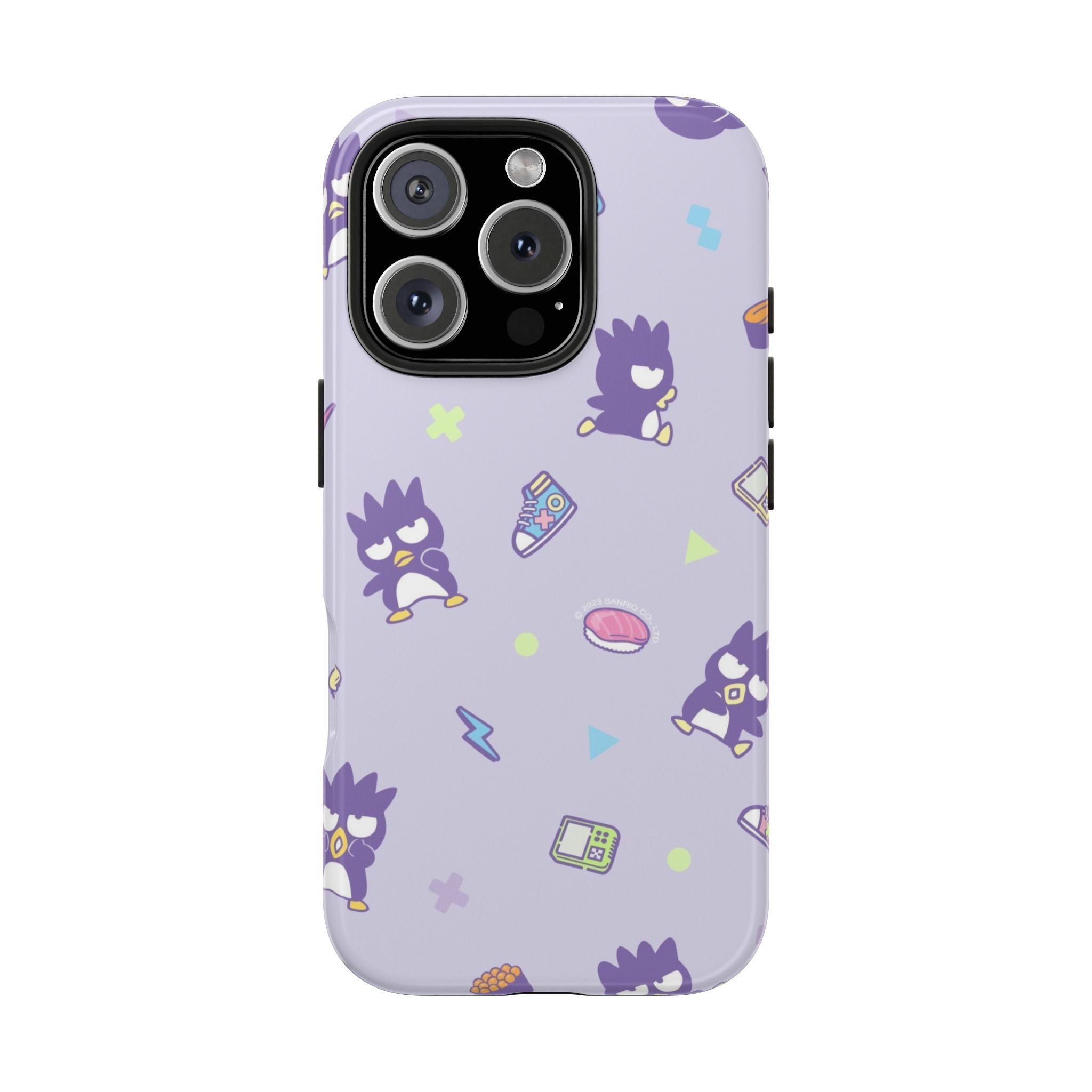 Badtz-maru Sanrio Kawaii Cute Purple Retro Penguin Pattern Phone Case | Cute Kawaii Tech Icons