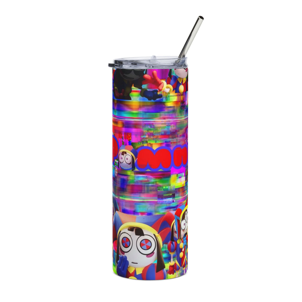The Amazing Digital Circus Pomni Psychedelic Cartoon Characters Stainless Steel Tumbler | 20oz