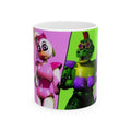 Five Nights at Freddys Colorful Animatronic Characters Mug | Gaming Mascot Coffee Cup
