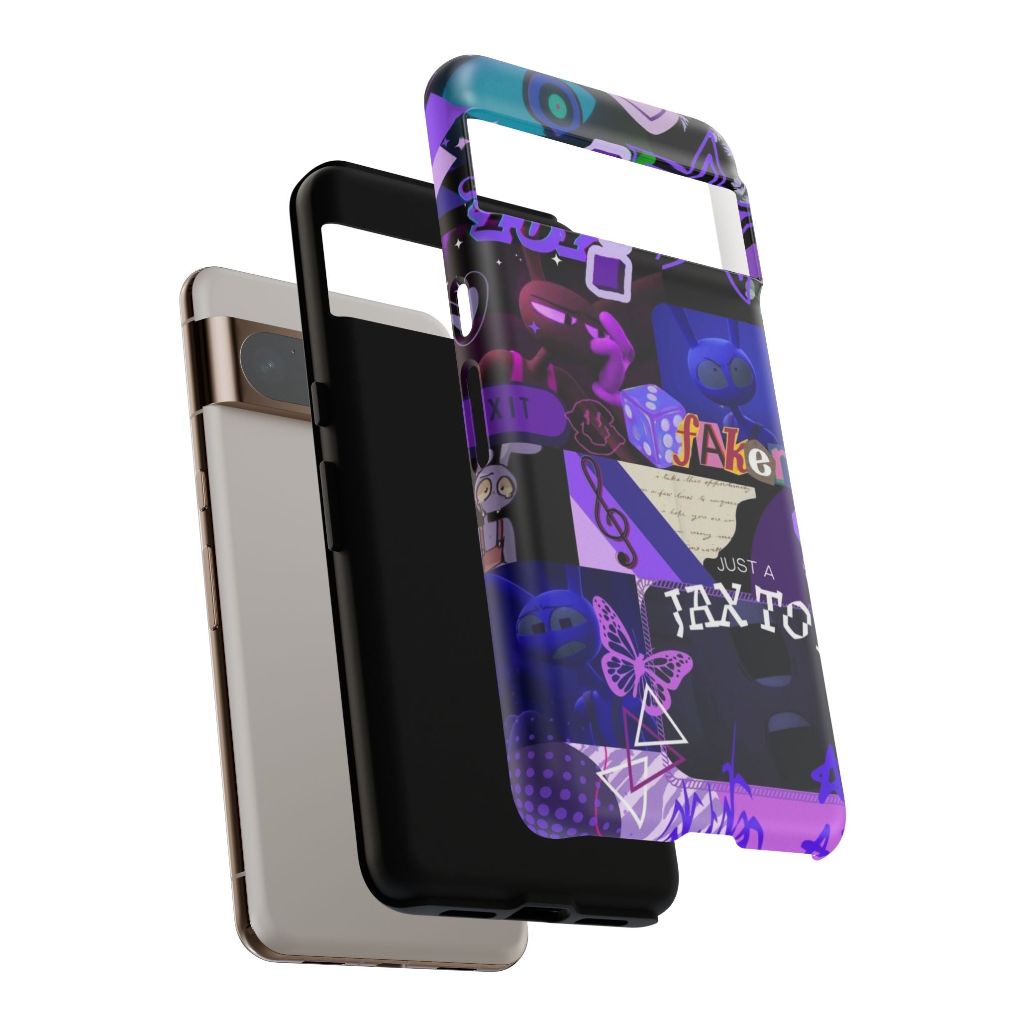 Jax The Amazing Digital Circus Purple Grunge Collage Phone Case | Tough Cases