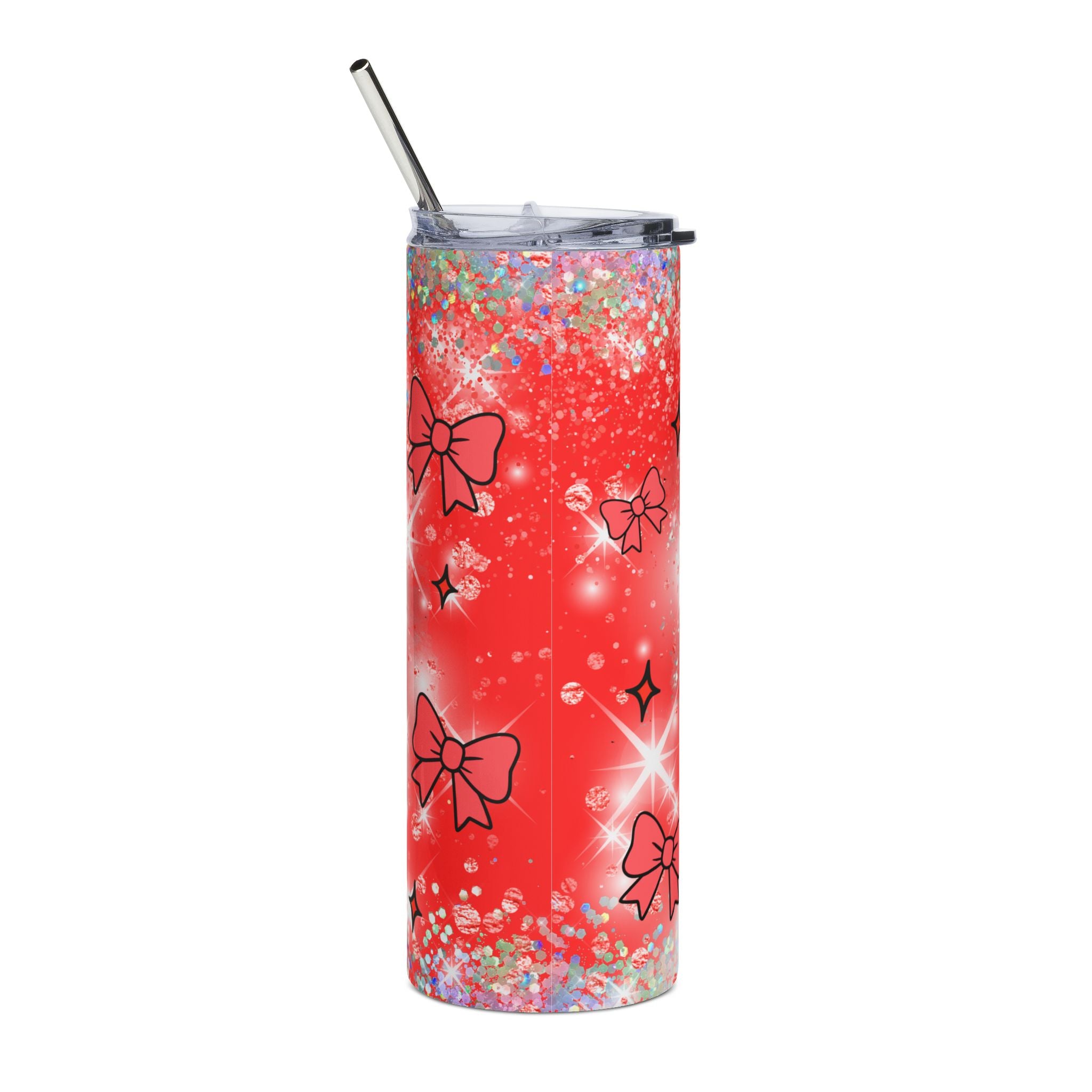 Coke Coca-Cola Girly Graphic Tumbler | 20oz Stainless Steel Sparkle Design