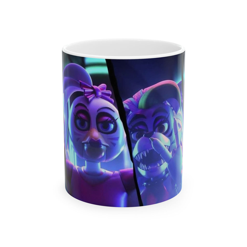 FNAF 5NAF Five Nights at Freddys Security Breach Neon Animatronic Characters Mug | Ceramic Coffee Cup 11oz 15oz