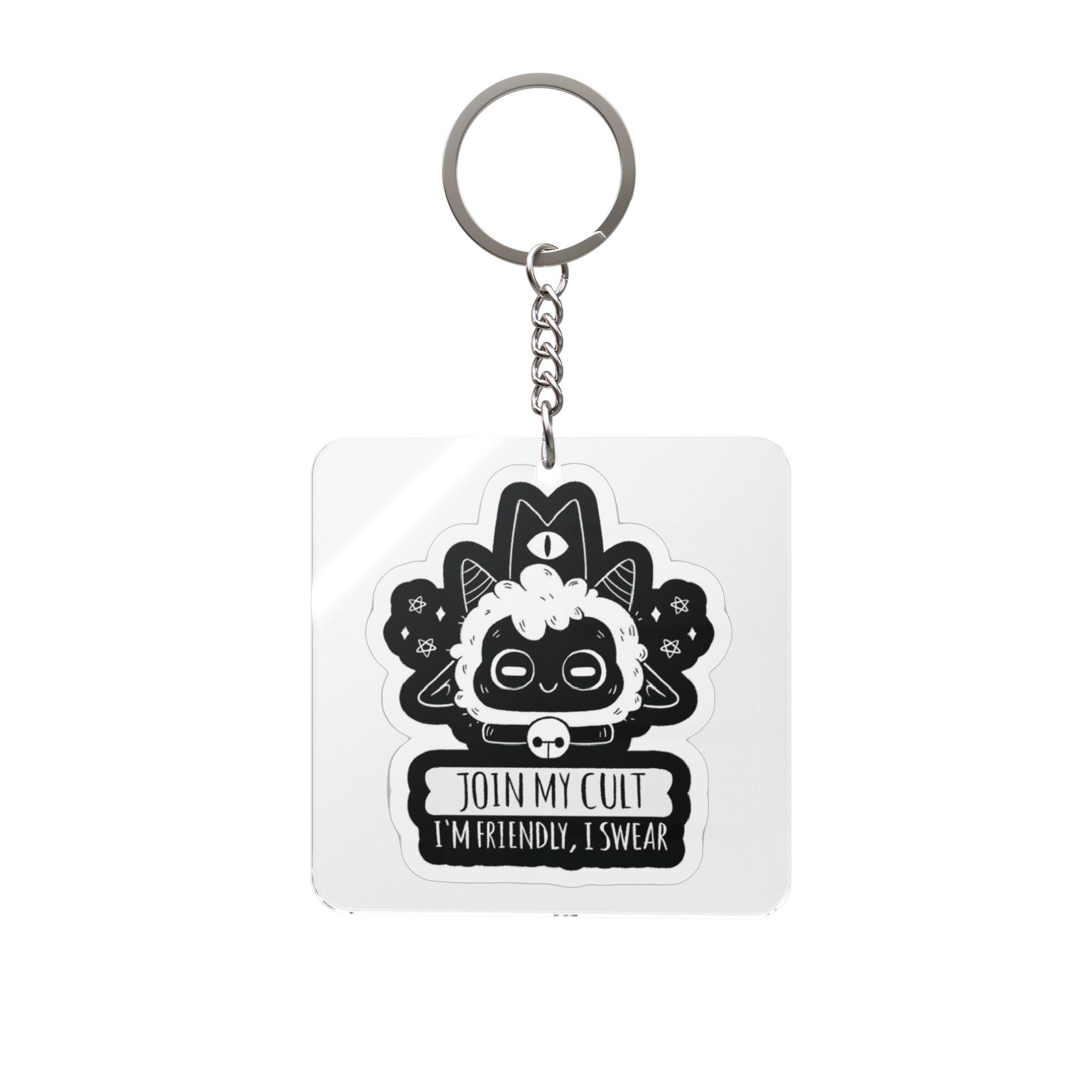 COTL Join My Cult character keychain | Square Keychain