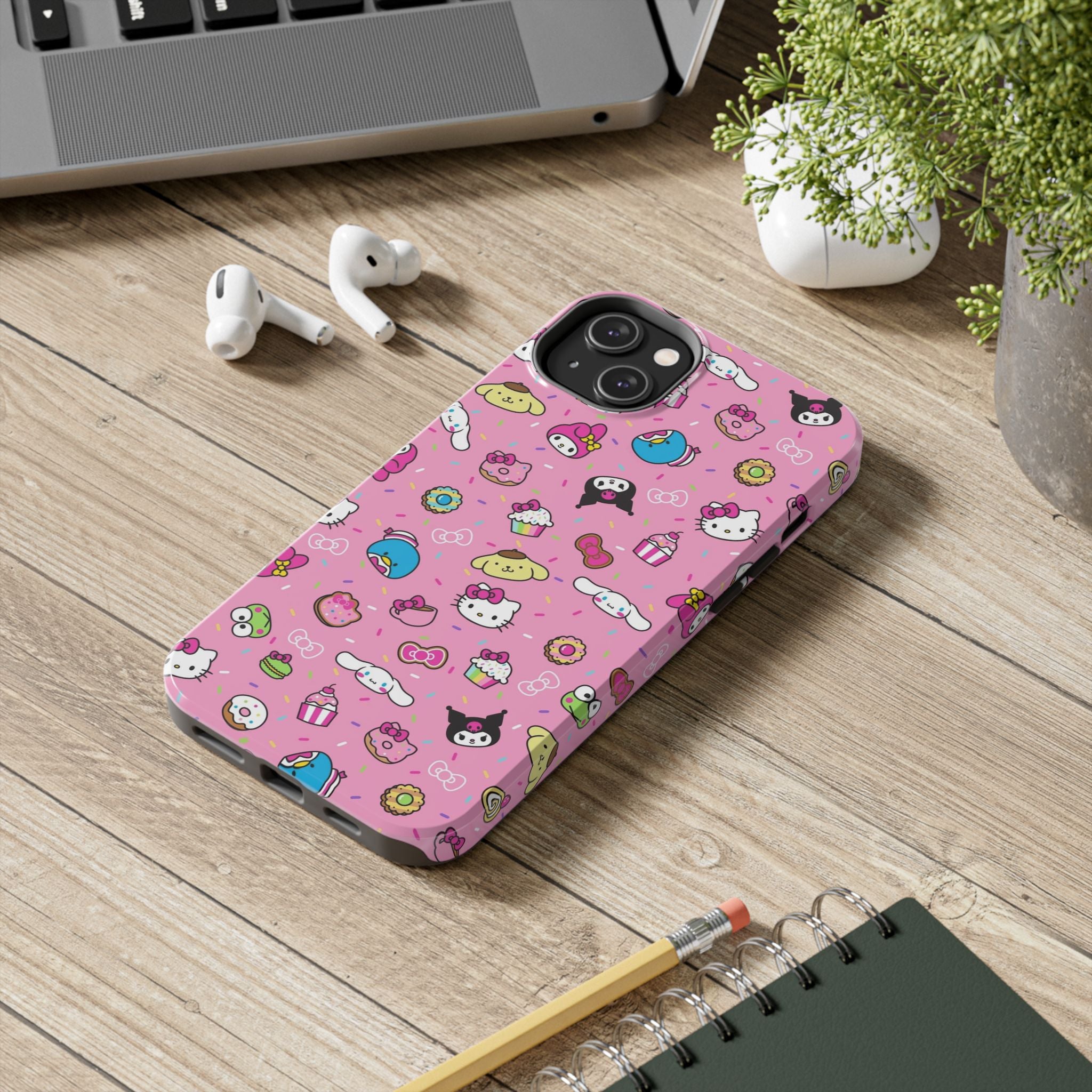 Sanrio Hello Kitty Characters Pattern Phone Case | Tough Phone Cases