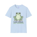 Funny Kawaii Frog Illustration I exist without my consent T-Shirt | Funny Frog Tee