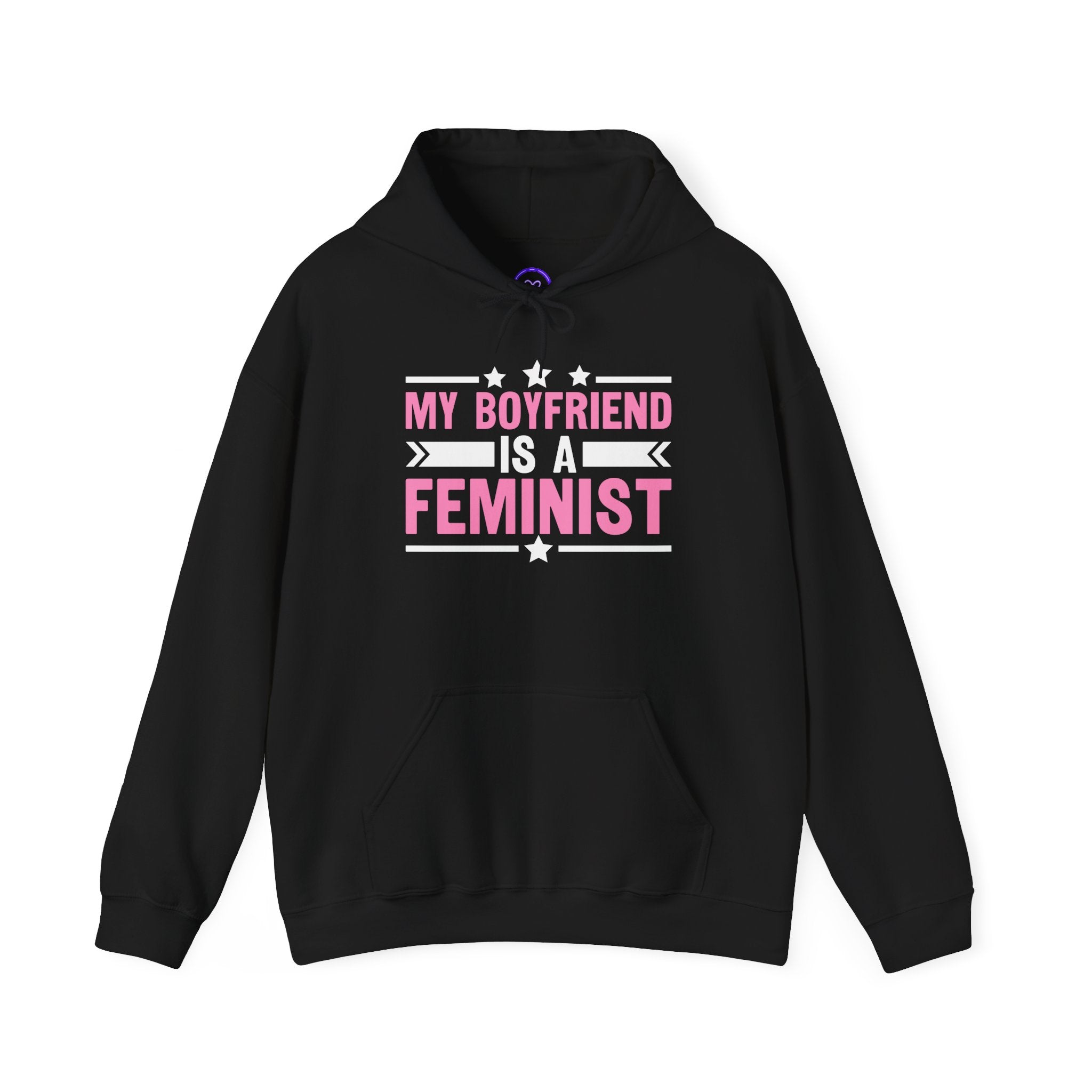 My Boyfriend Is A Feminist Hoodie | Feminist Feminism Pro Choice Support WomenTypography Pullover