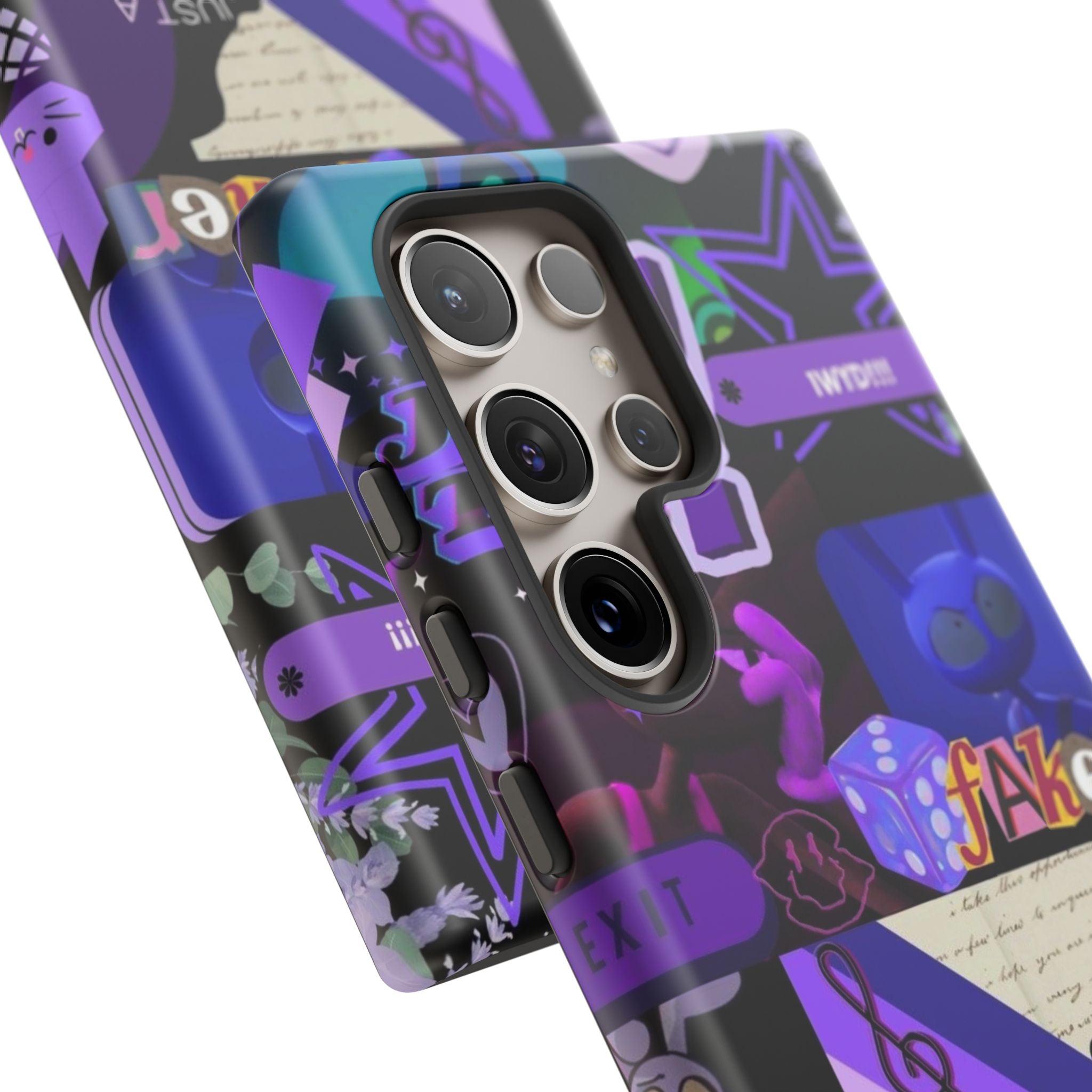 Jax The Amazing Digital Circus Purple Grunge Collage Phone Case | Tough Cases