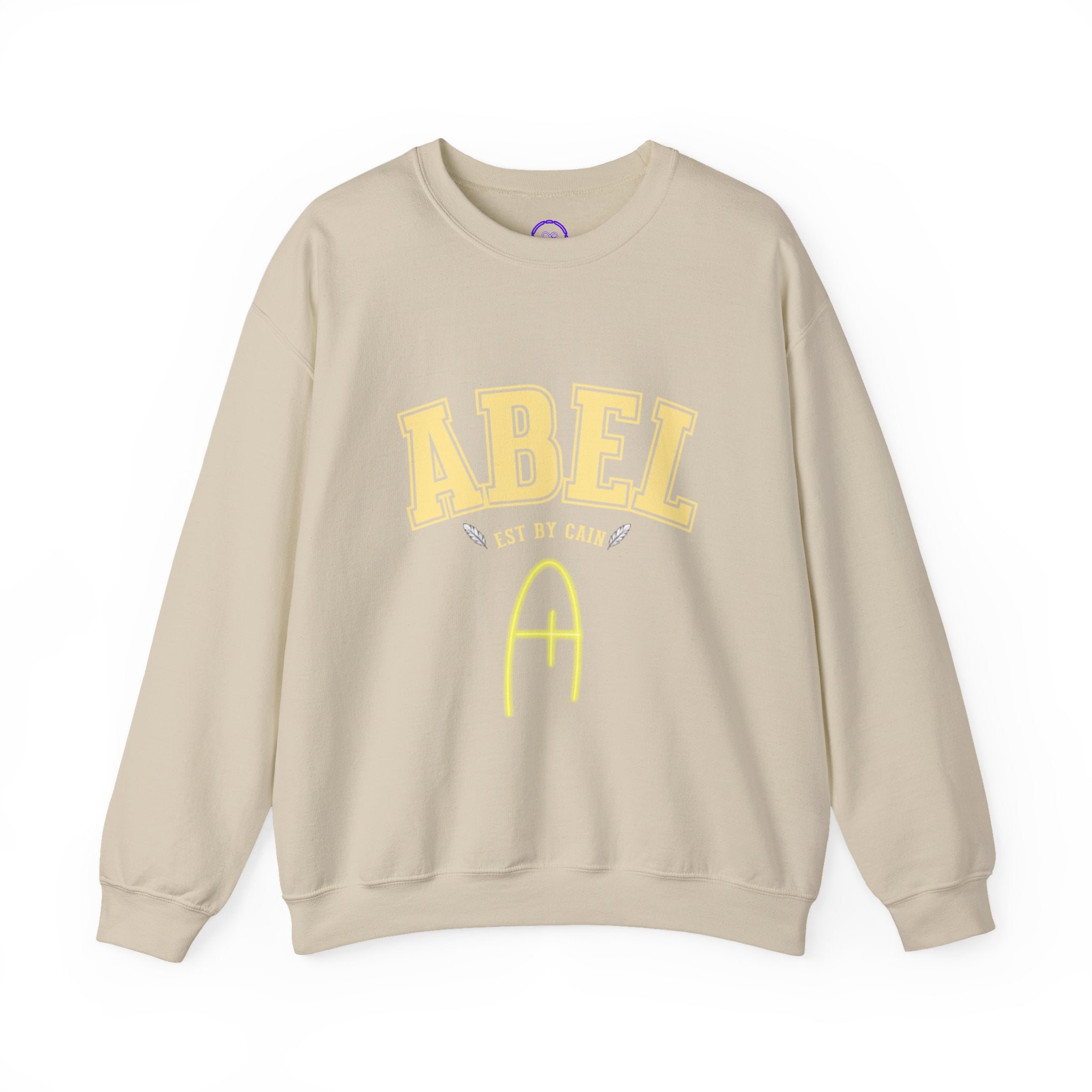 Hazbin Hotel ABEL varsity script sweatshirt | name monogram, collegiate arch logo