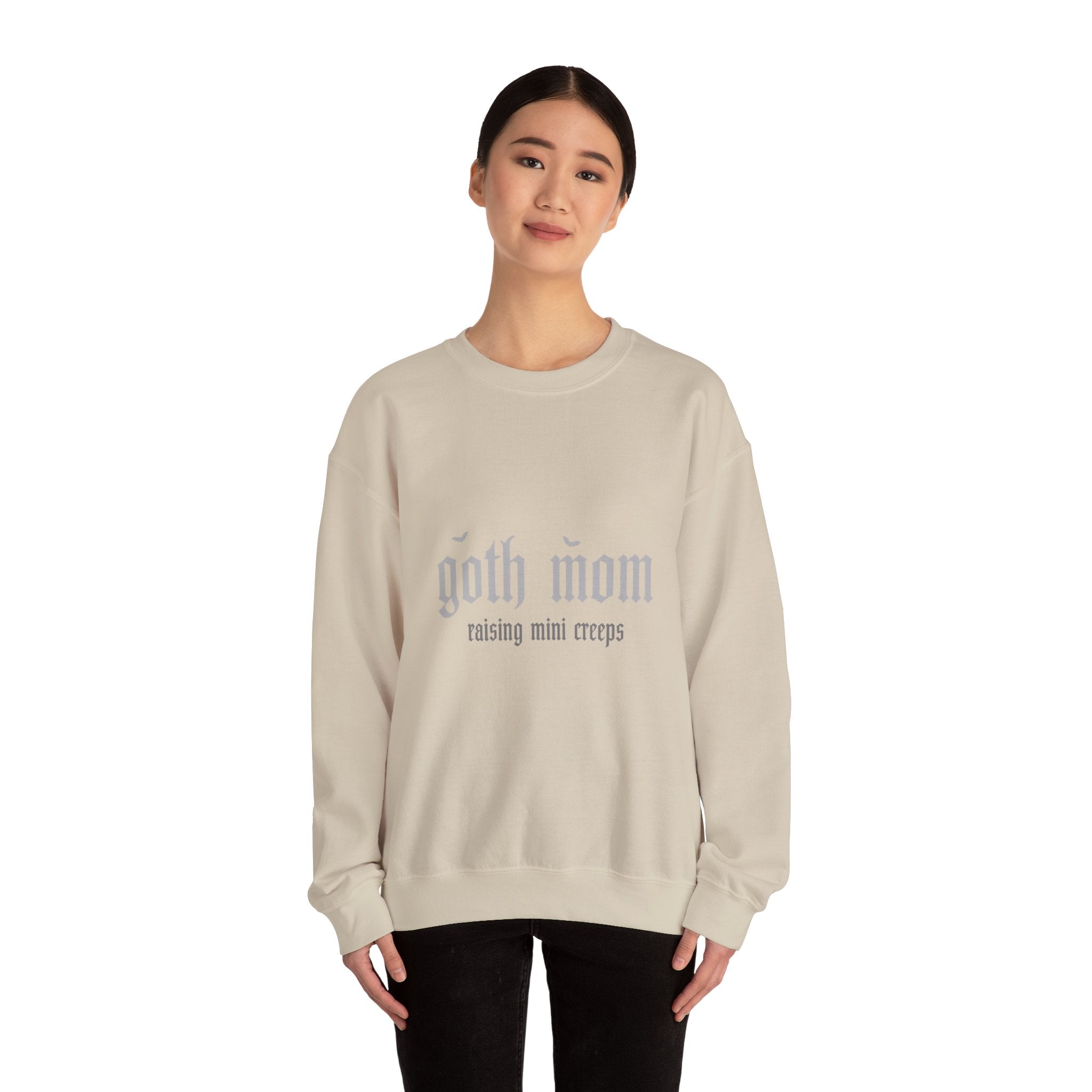 goth mom raising mini creeps Sweatshirt | Goth Motherhood Crewneck