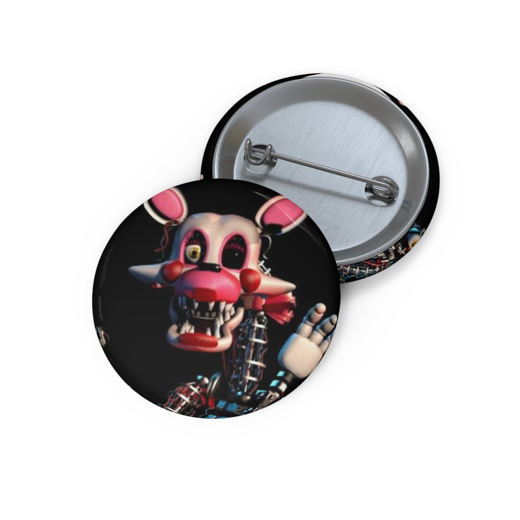 FNAF 5NAF Five Nights at Freddys Mangle Funtime Foxy Animatronic Pin Button | 1.25in Round Badge